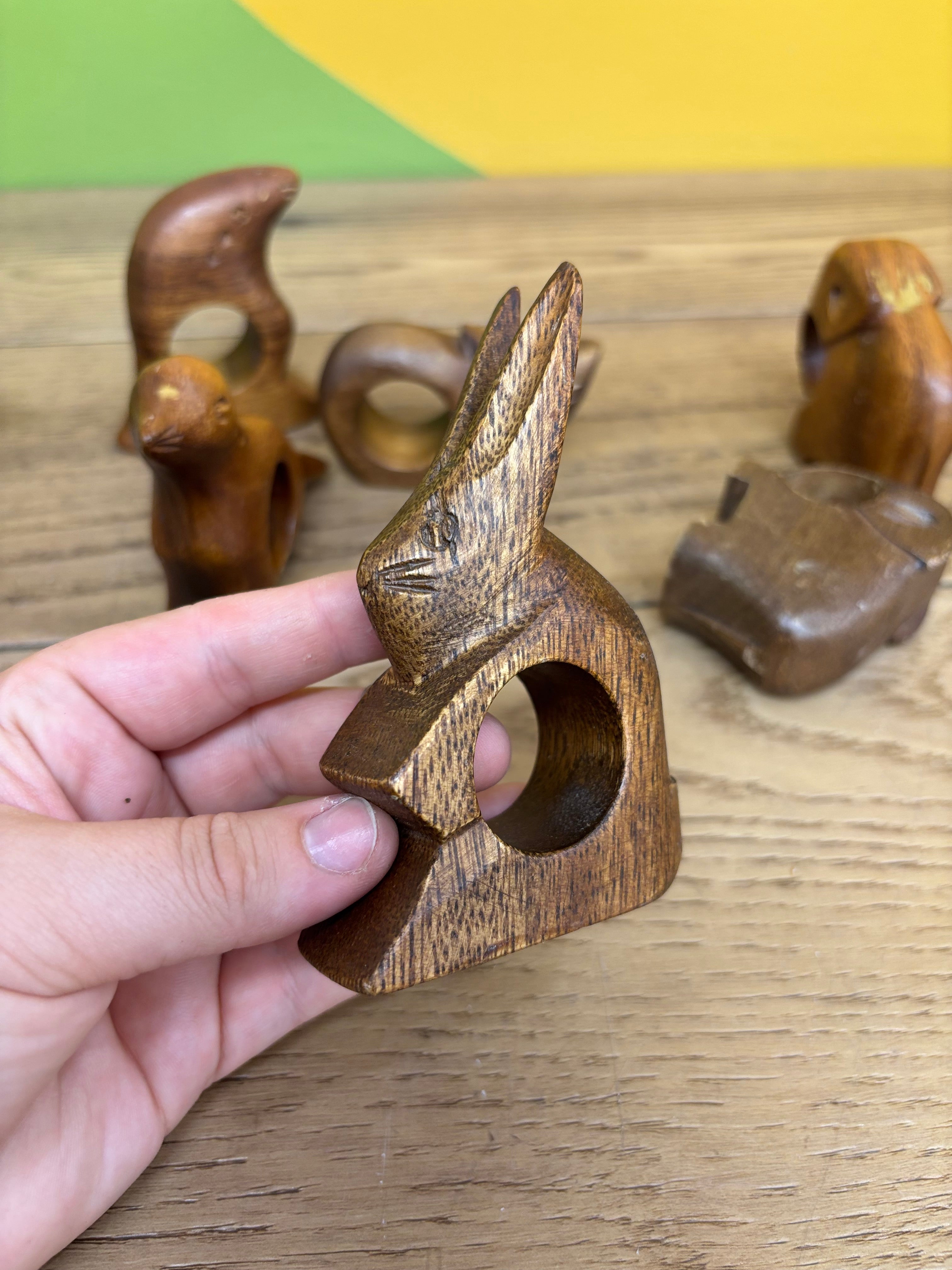 Wood Animal Napkin Holders