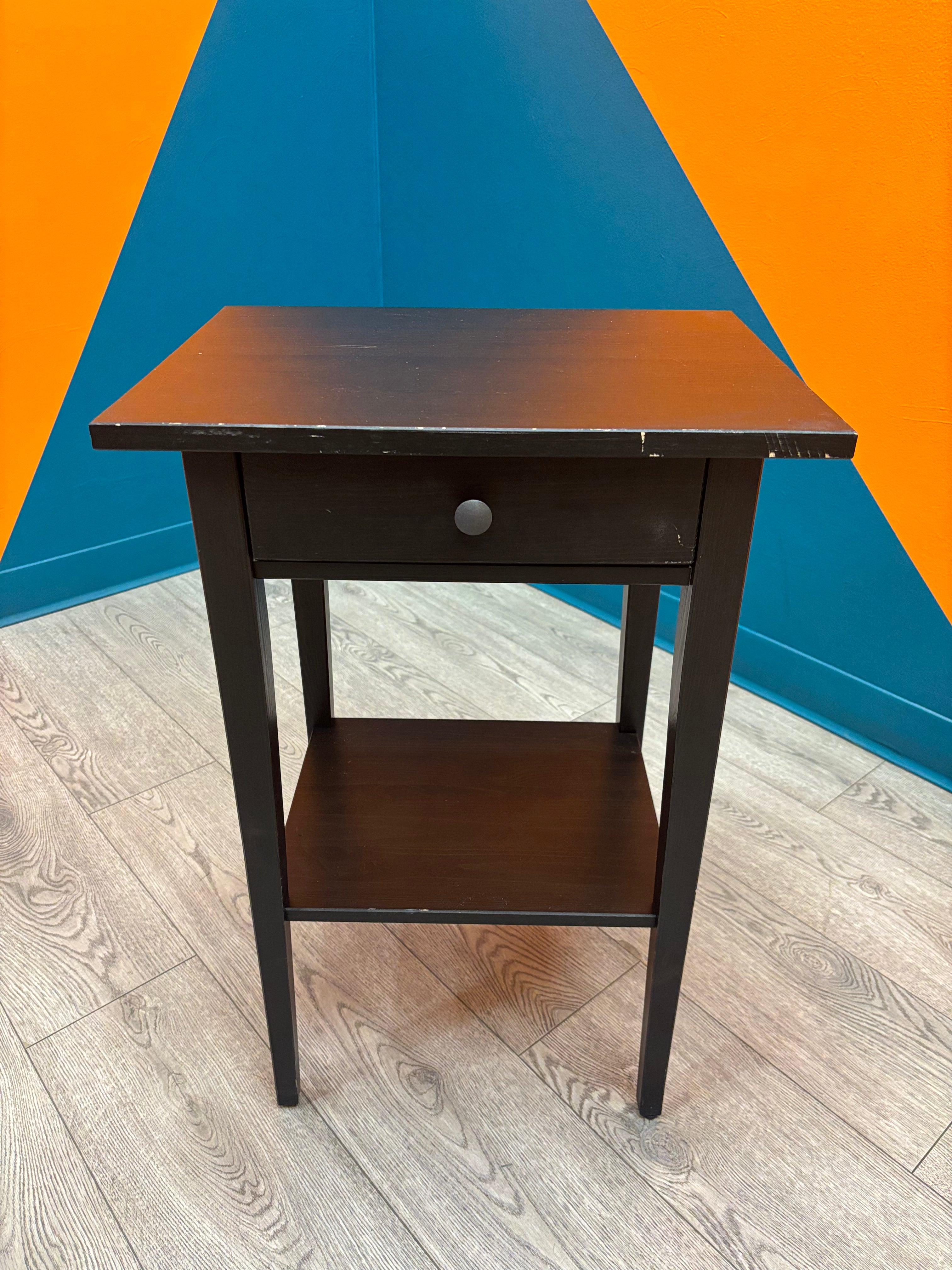 Square Black Side Table