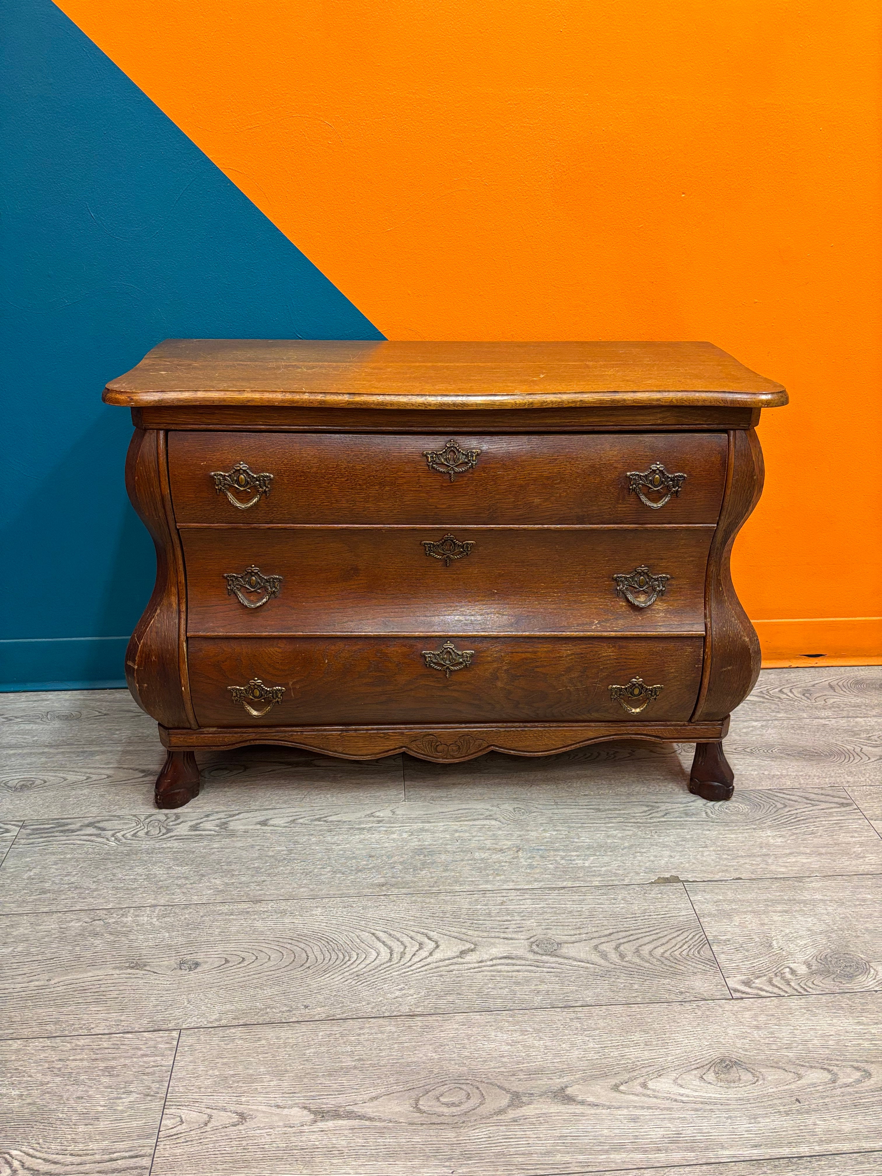 3 Drawer Wood Dresser