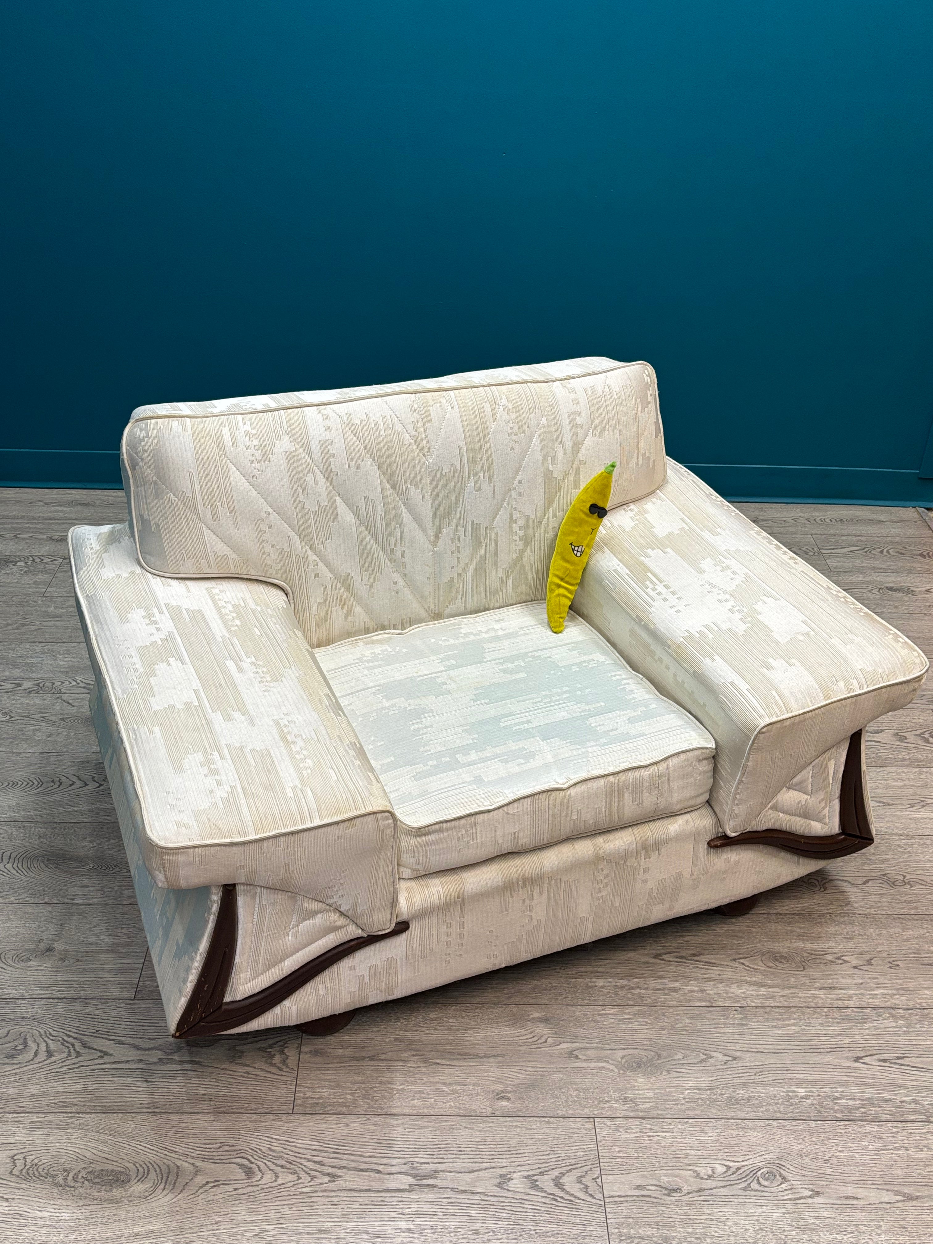 Oversized Cream Armchair