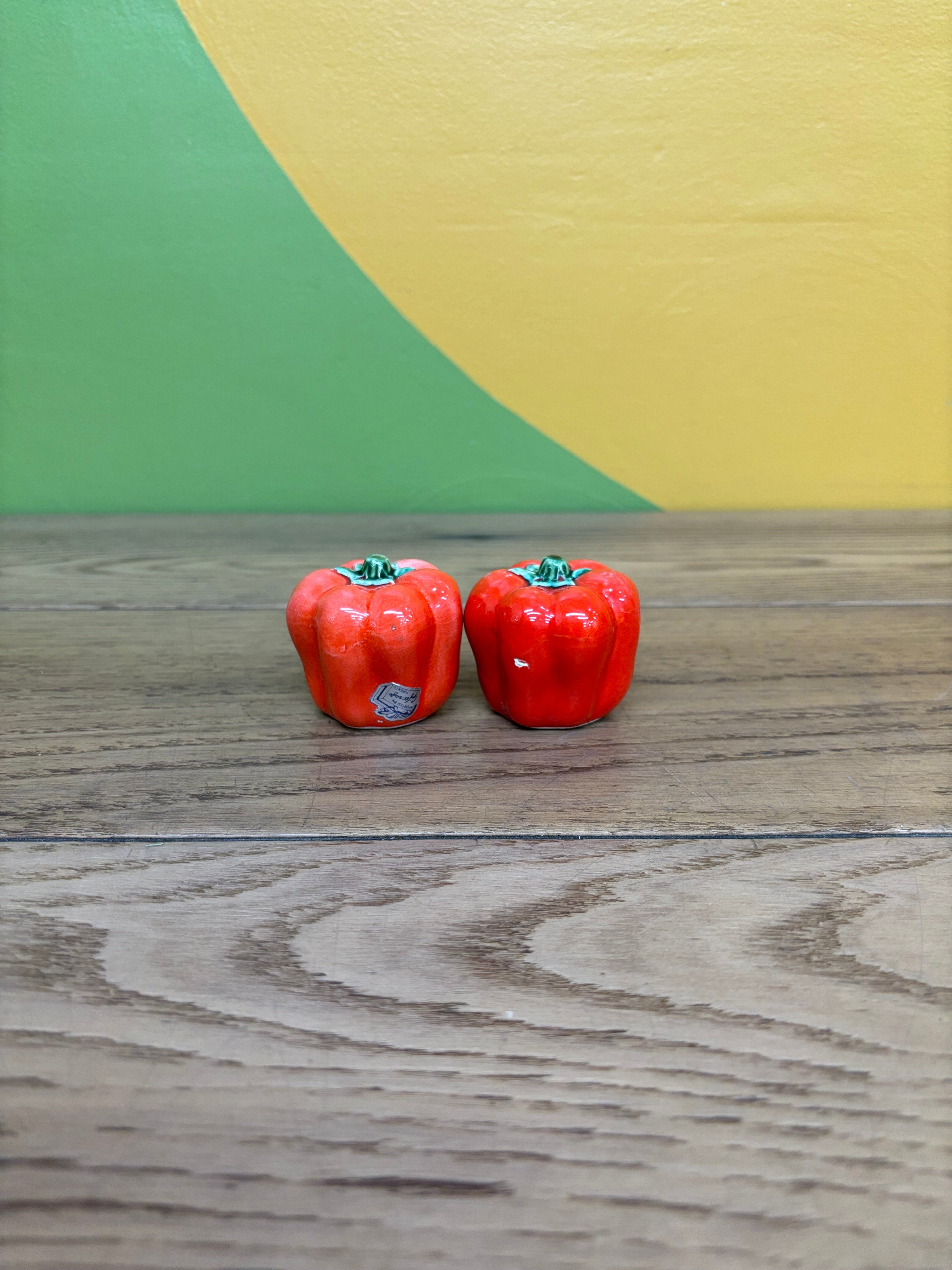 Small Red Pepper Shakers