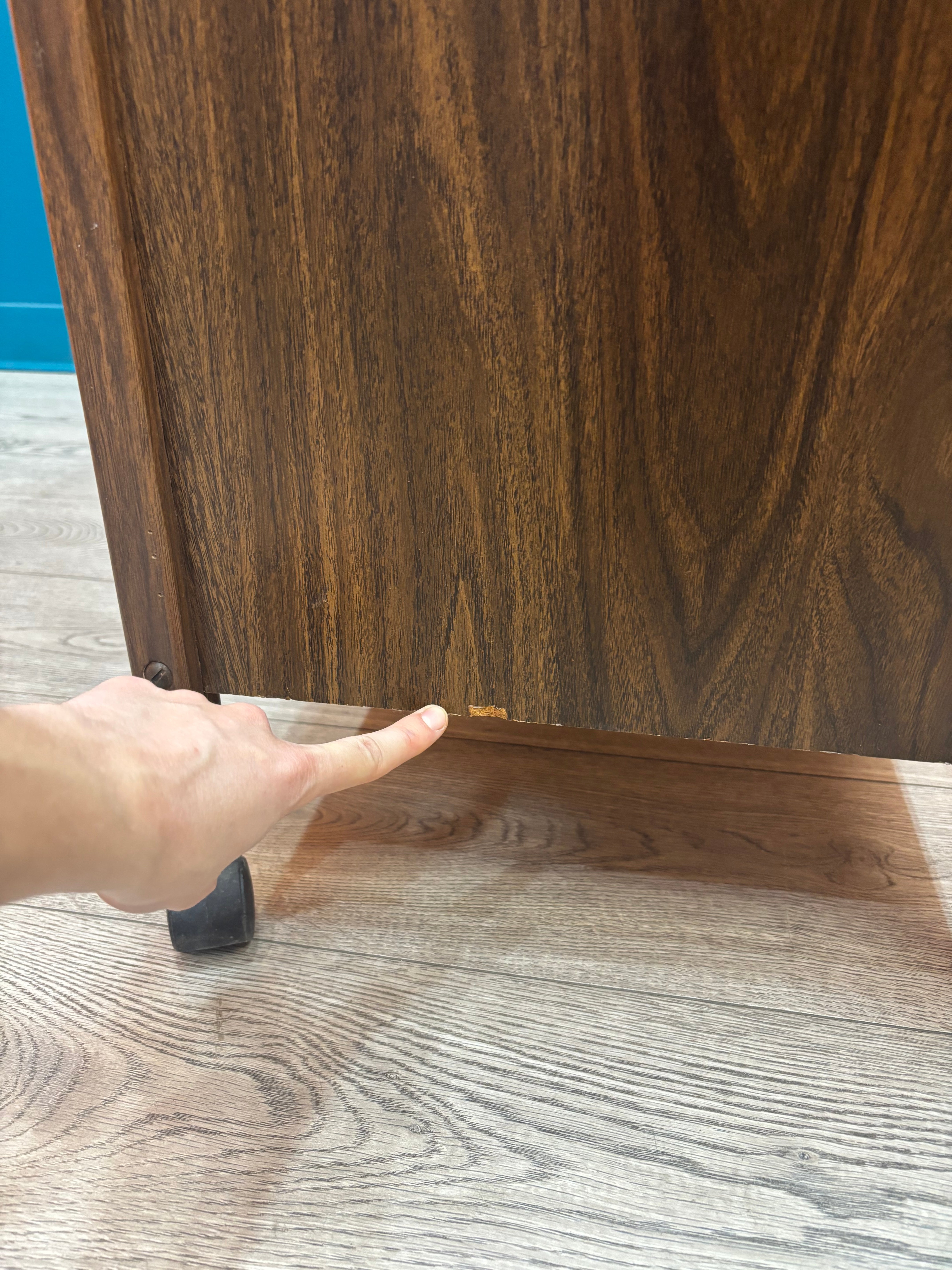 3 Tier Wood Rolling Cart