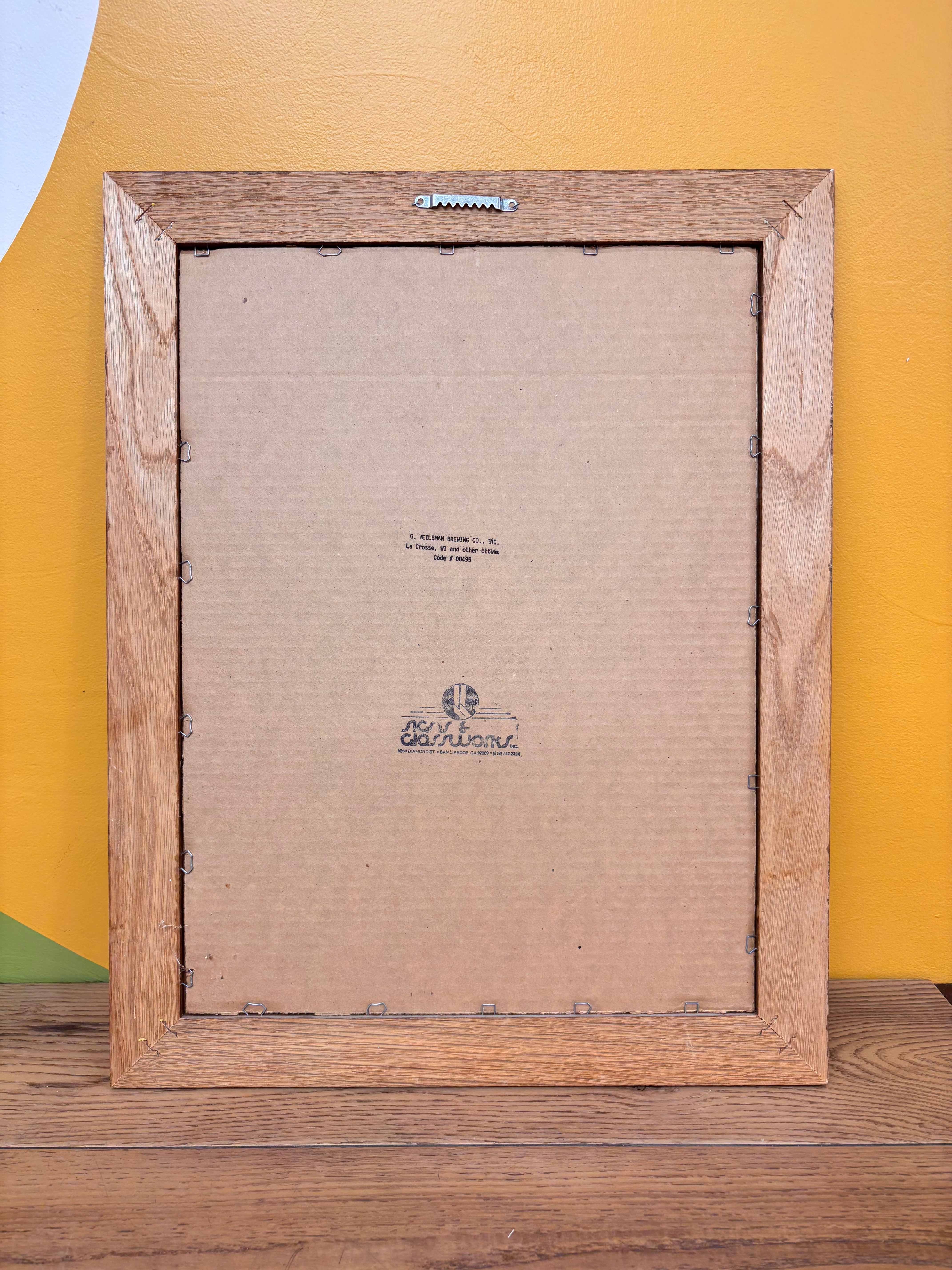 Weinhard's Ireland Light Ale Framed Mirrored Sign