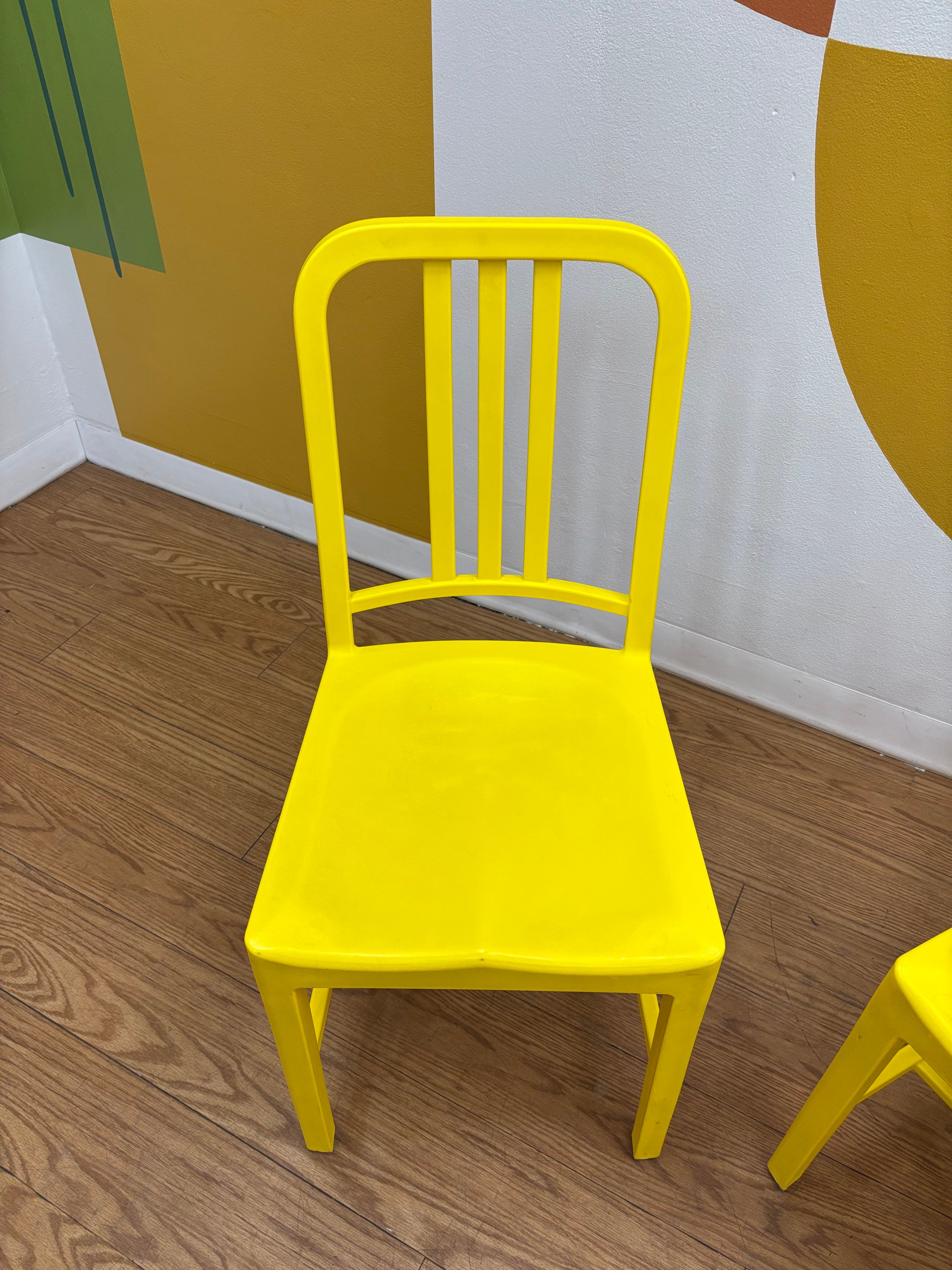 (2) Yellow Chairs