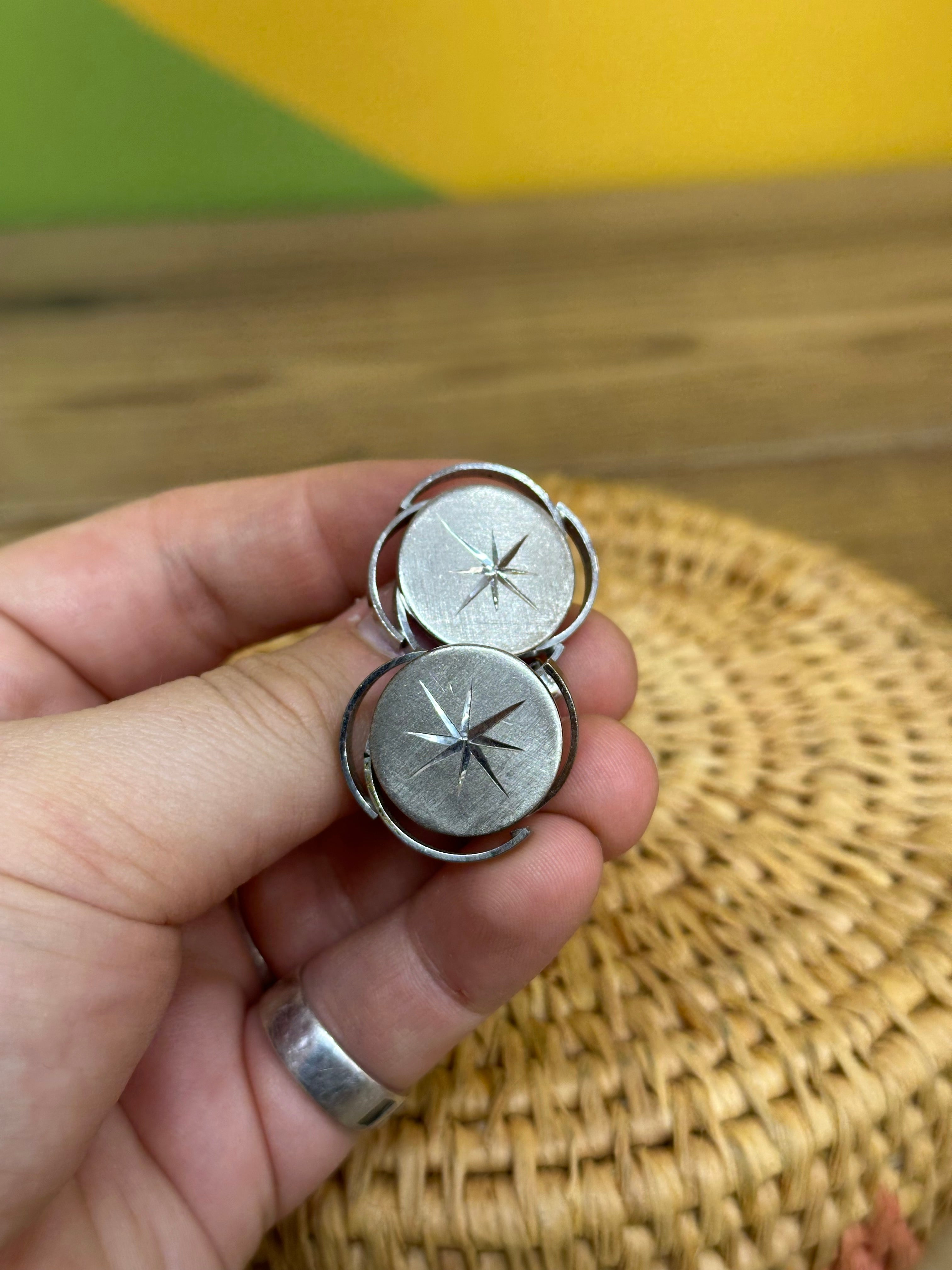 Silver Tone Cuff Links