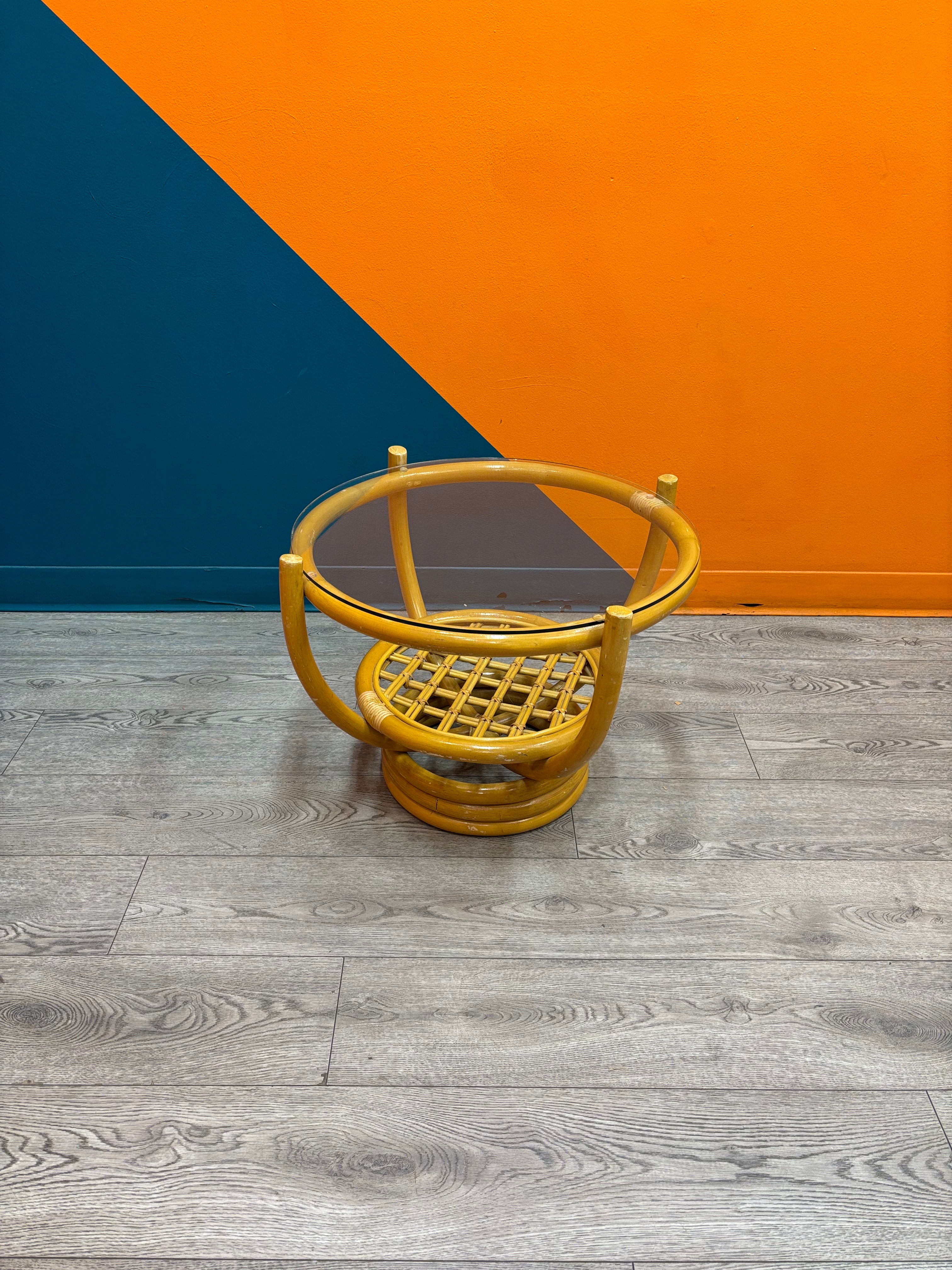 Round Glass Side Table