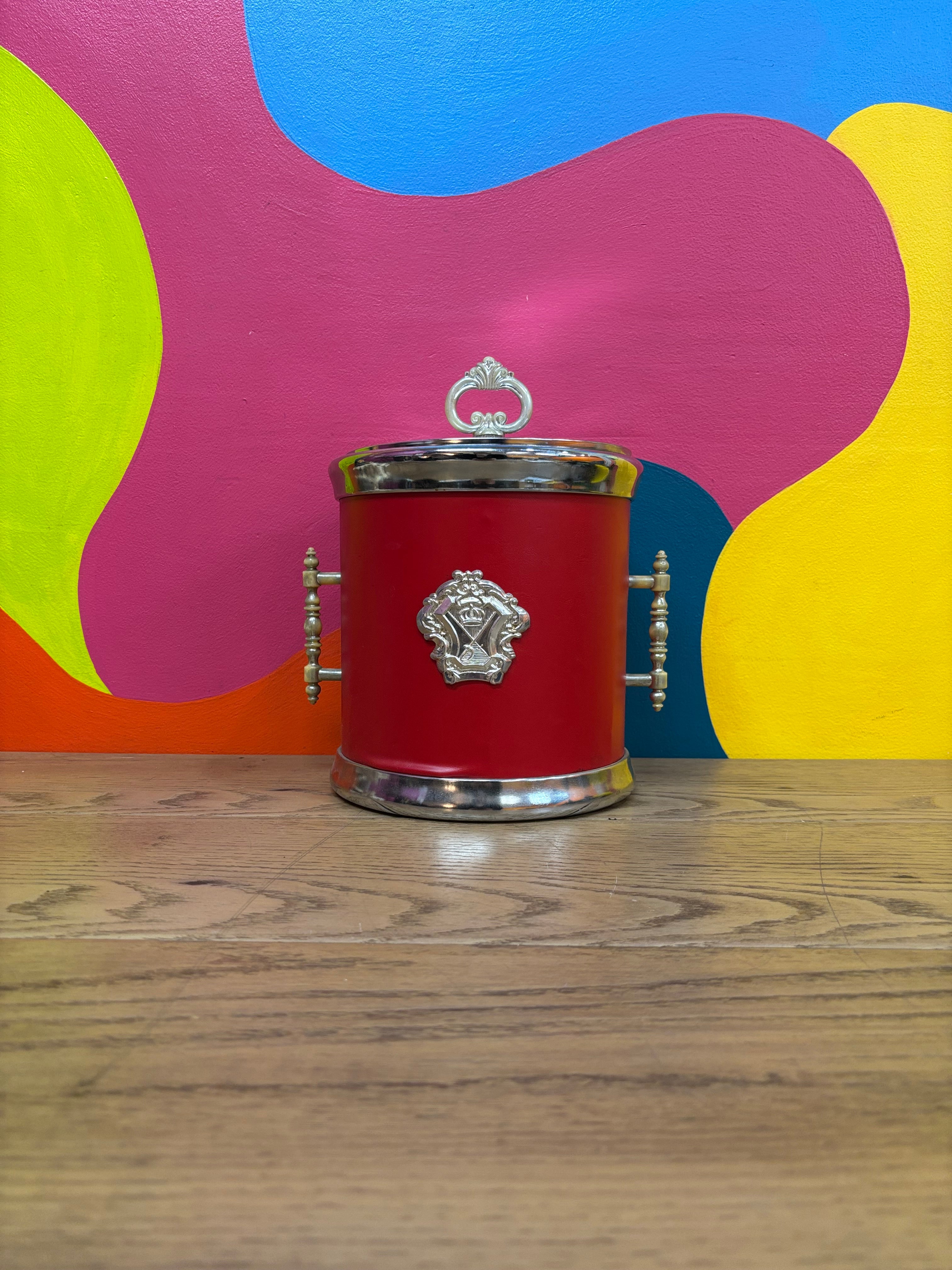 Red Ice Bucket