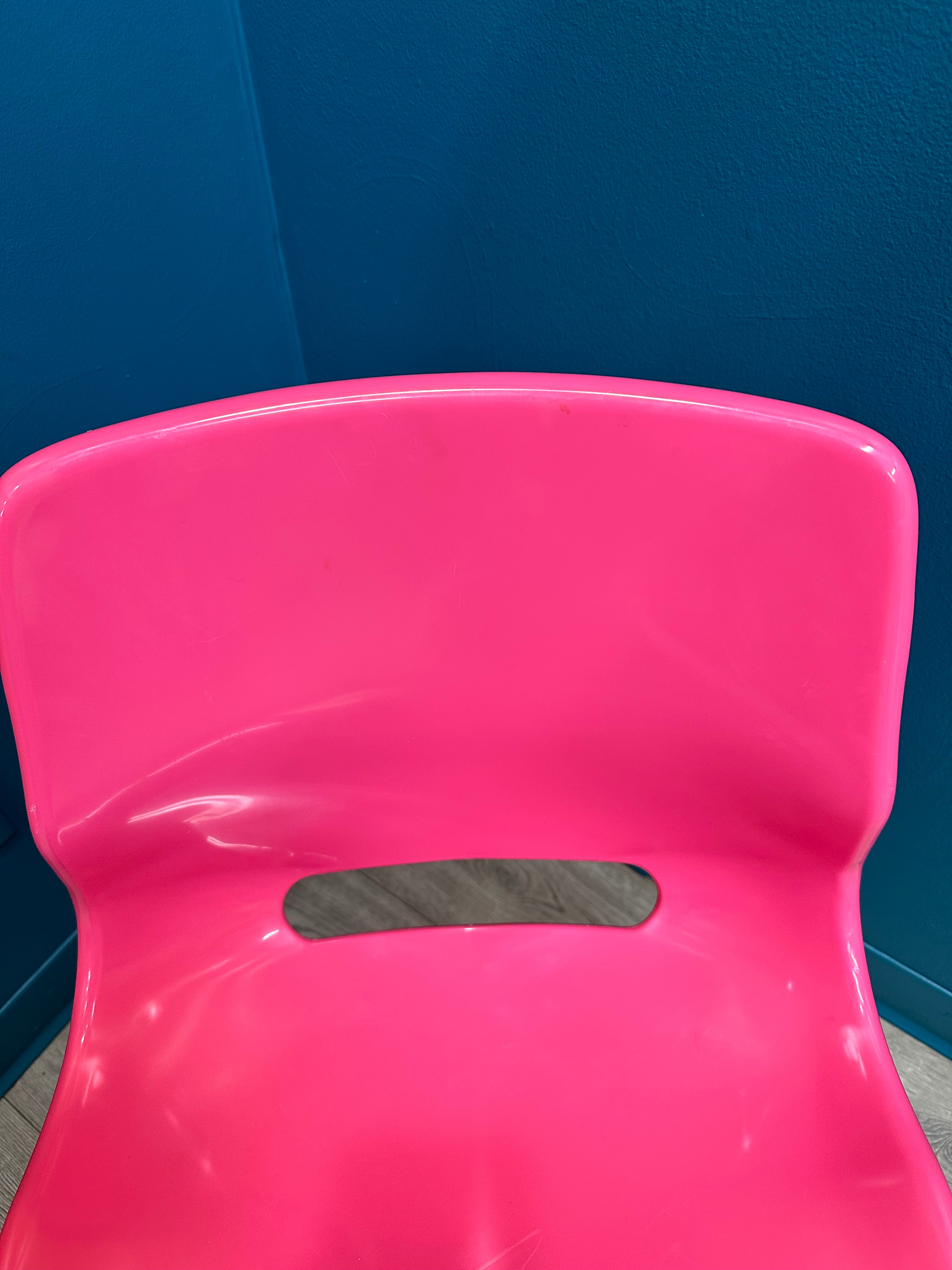 Plastic Pink Chair (2 available)