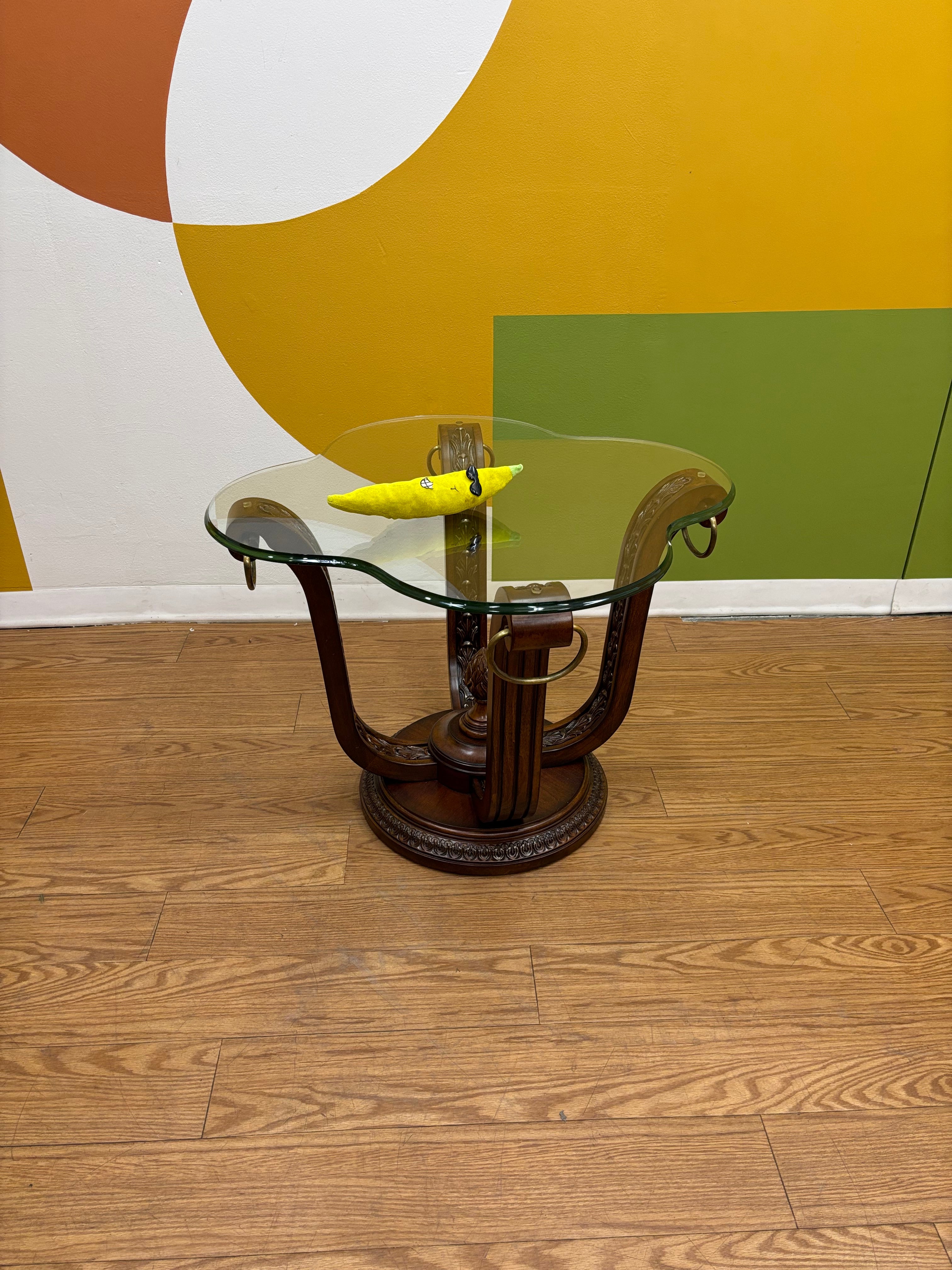 Wood & Glass Side Table