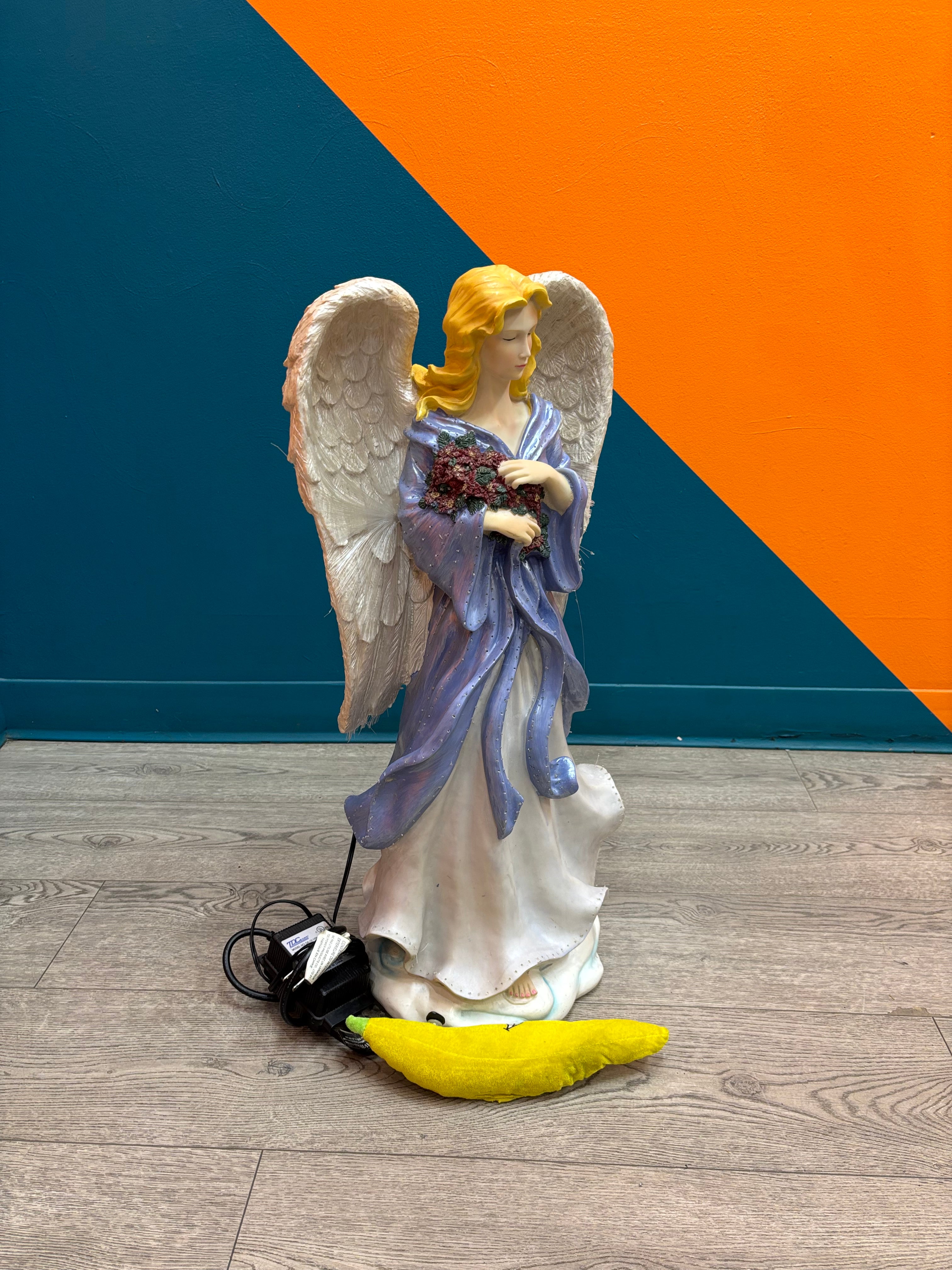 Fiber Optic Color Changing Angel Figurine