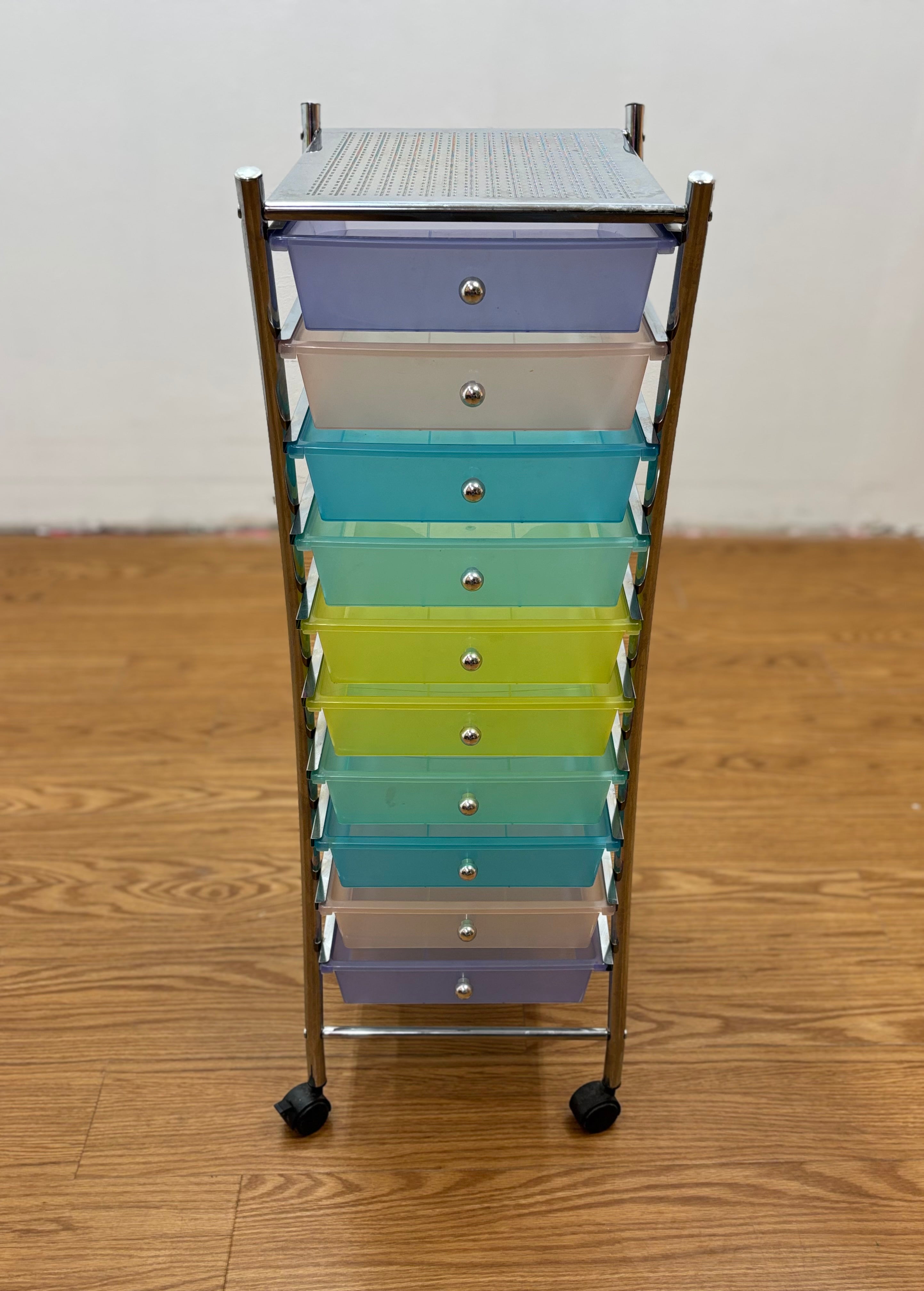 10 Drawer Rolling Cart