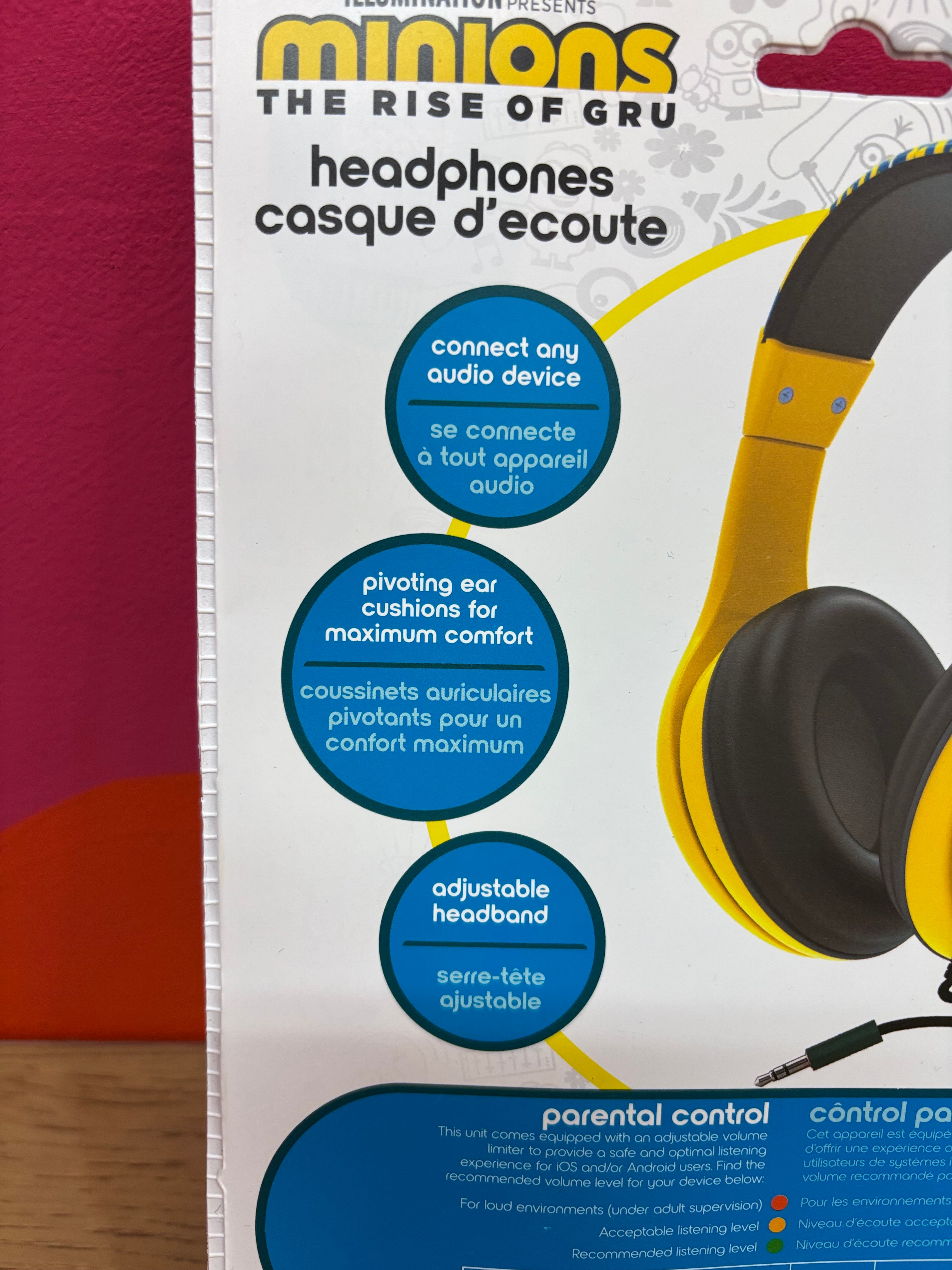 Minons Parental Control Headphones - NEW