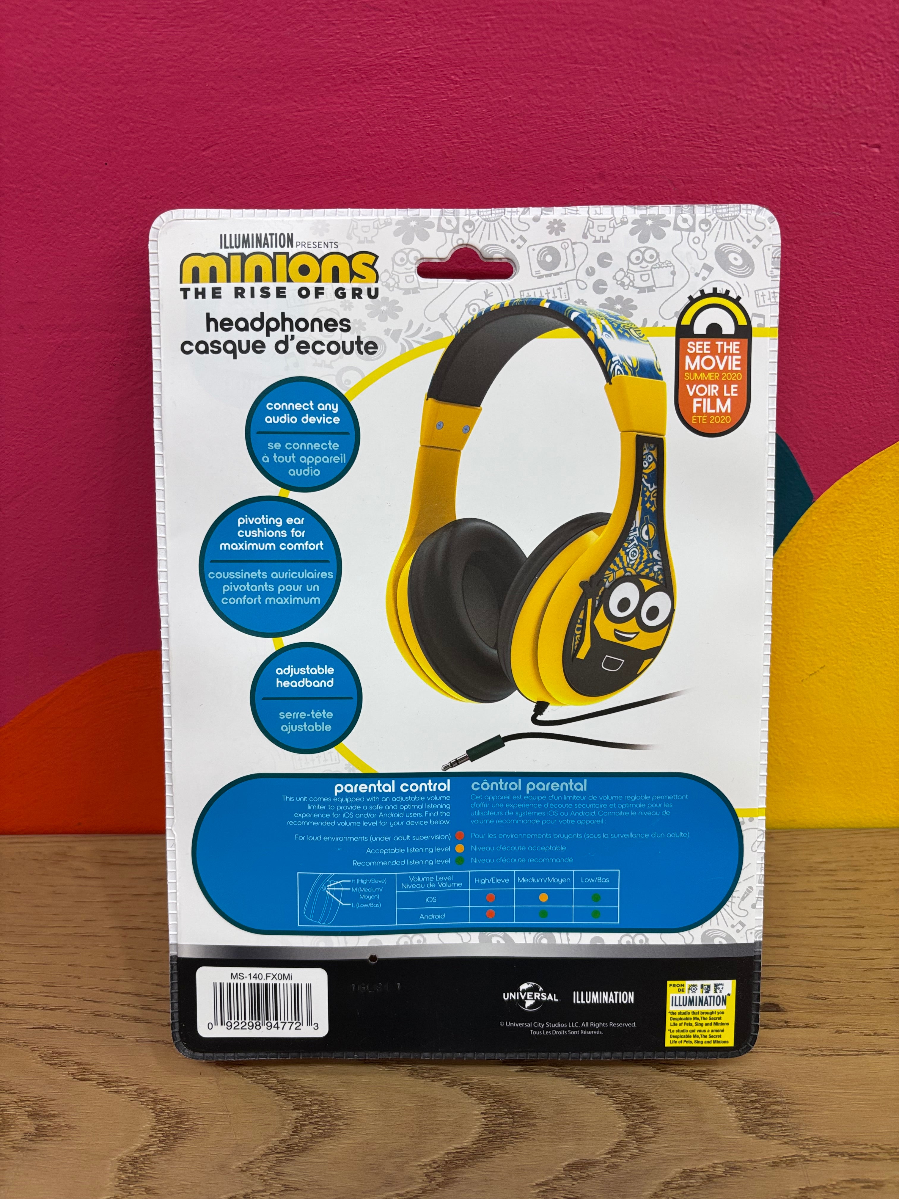 Minons Parental Control Headphones - NEW