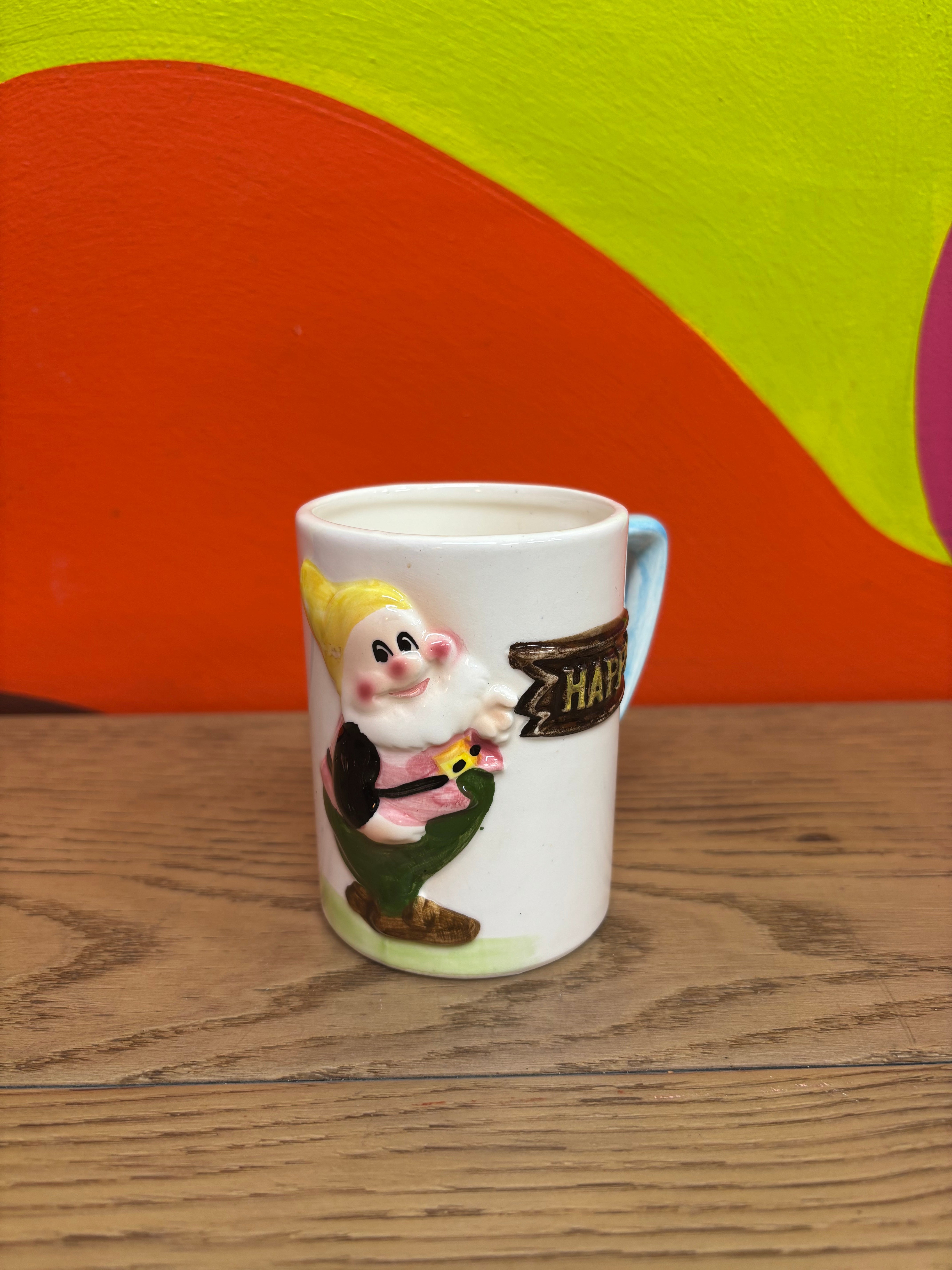Enesco Japan 3D Happy the Dwarf Mug