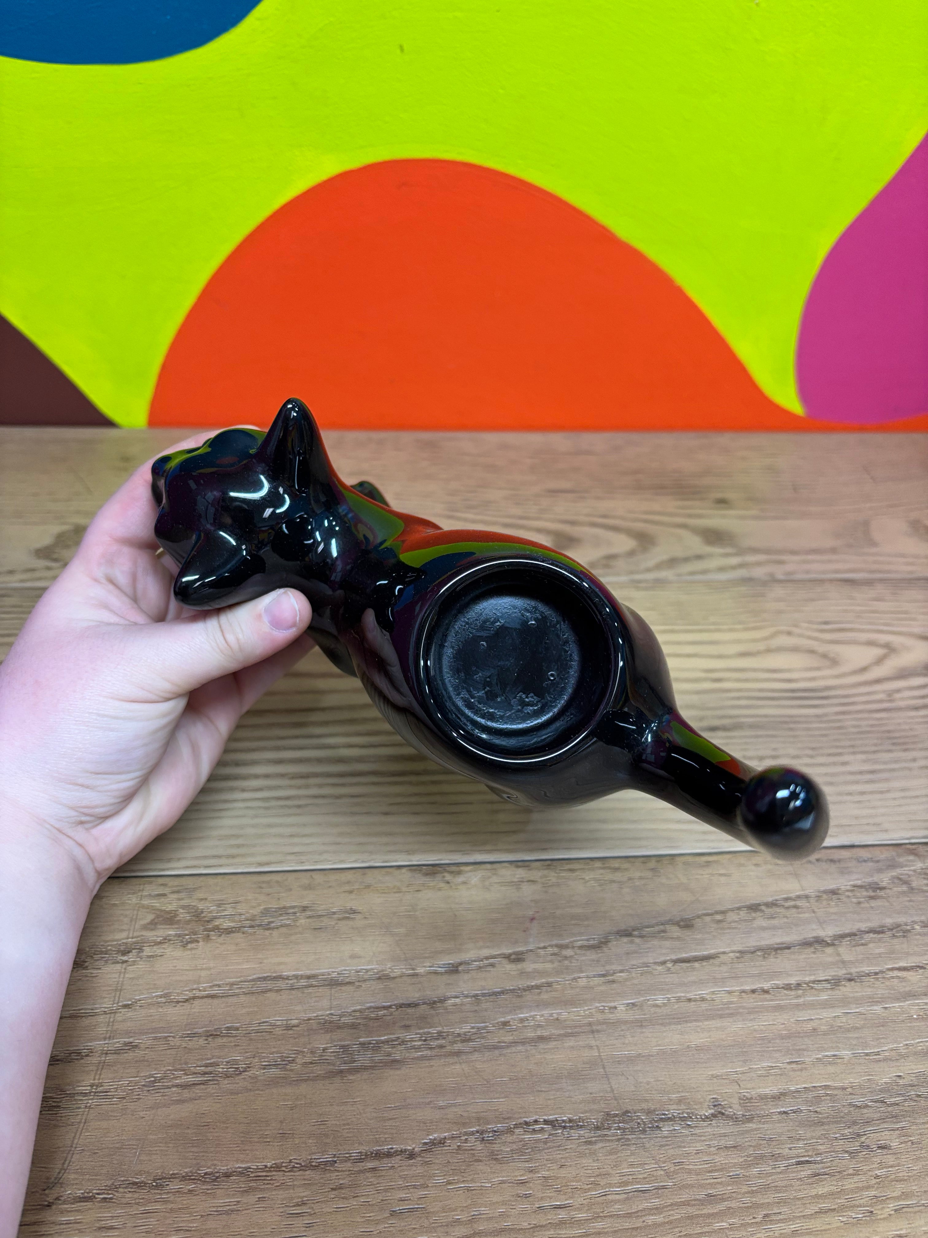 Black Cat Candle Holder