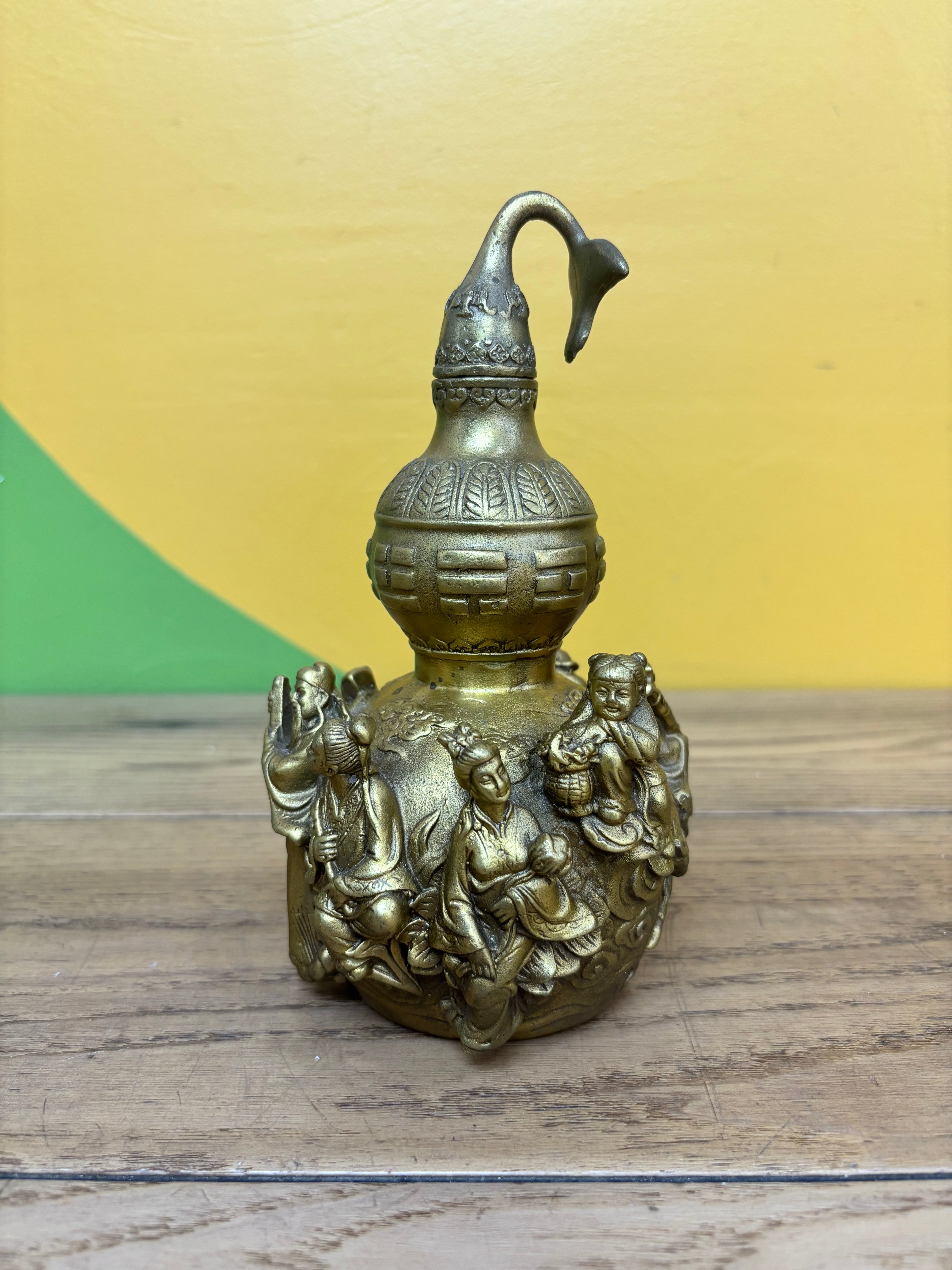 Brass Statue with Removable Lid