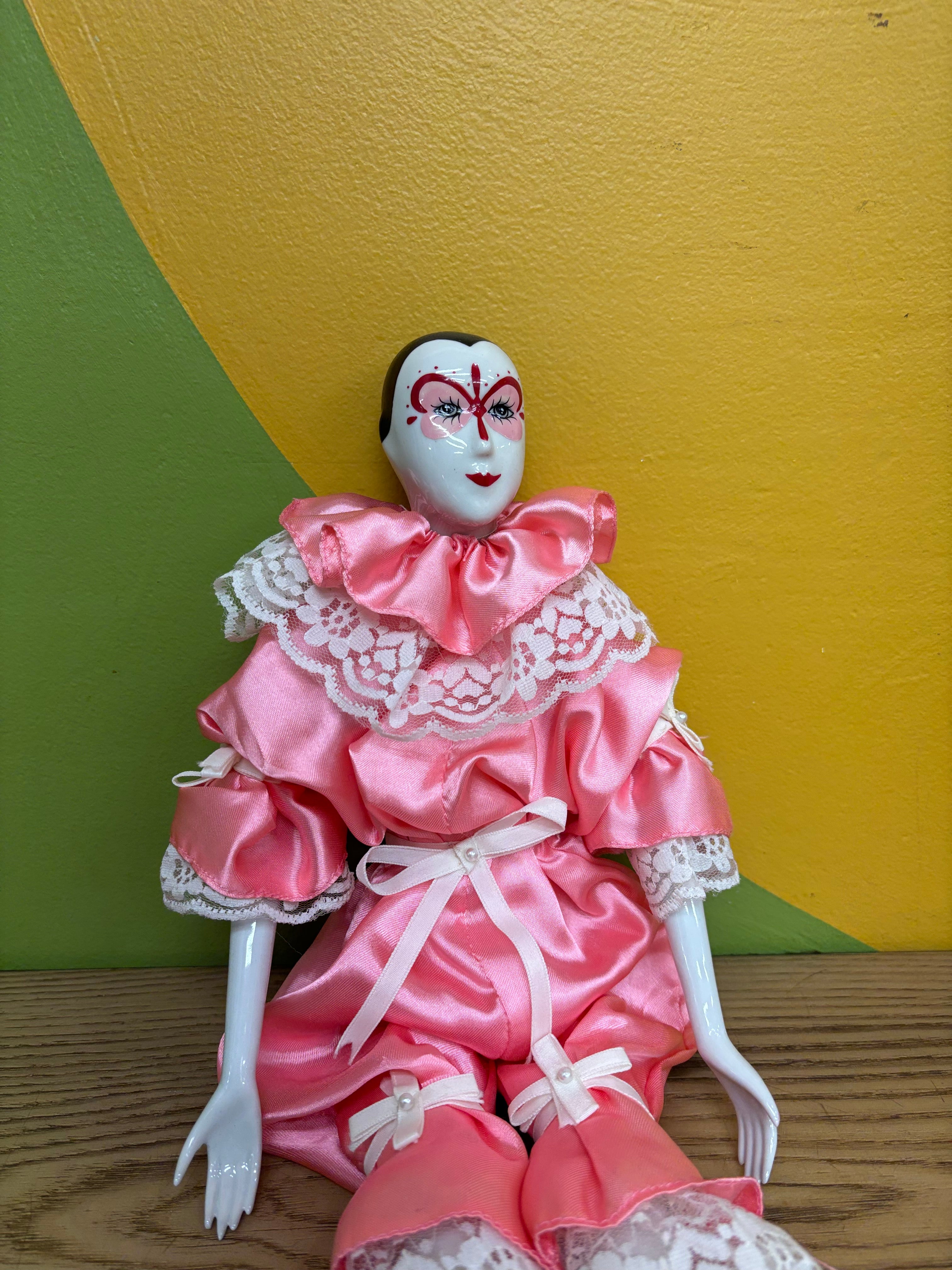Porcelain Pierrot Doll