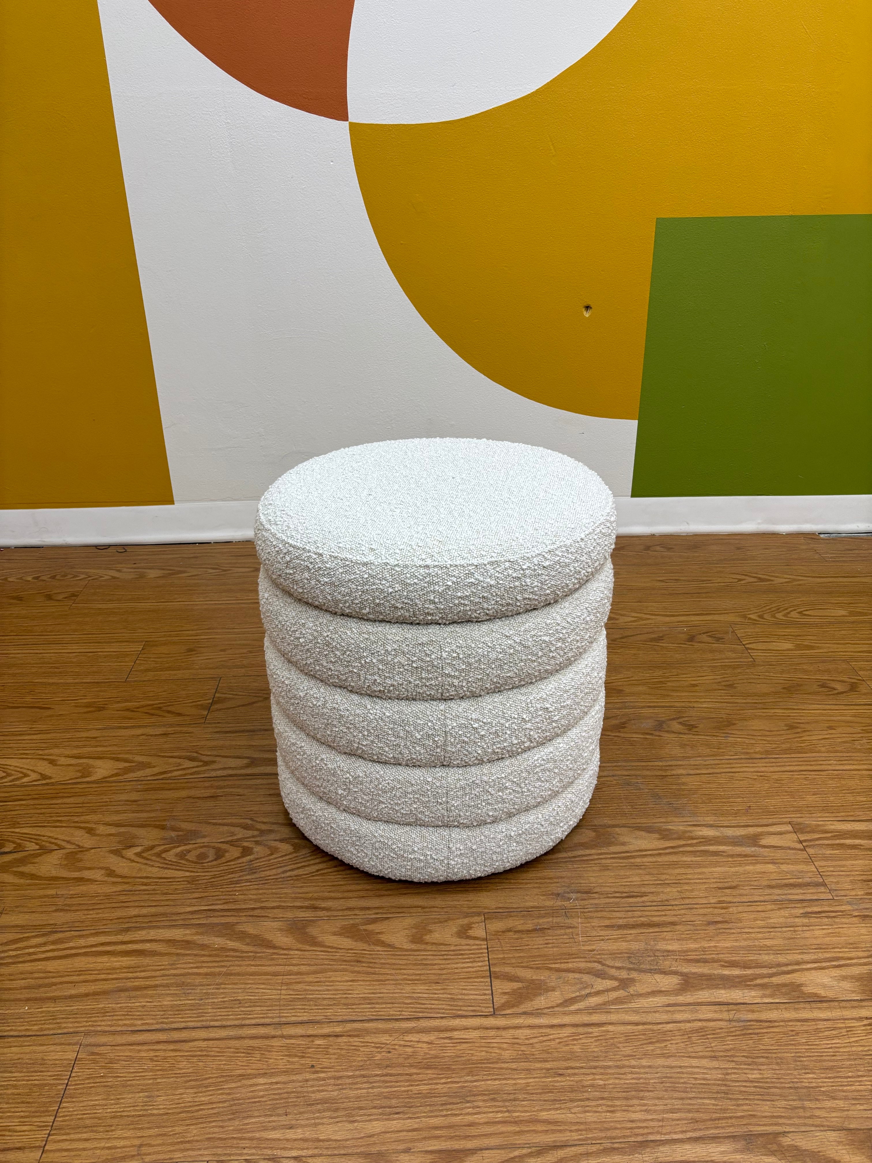 Cream Storage Stool