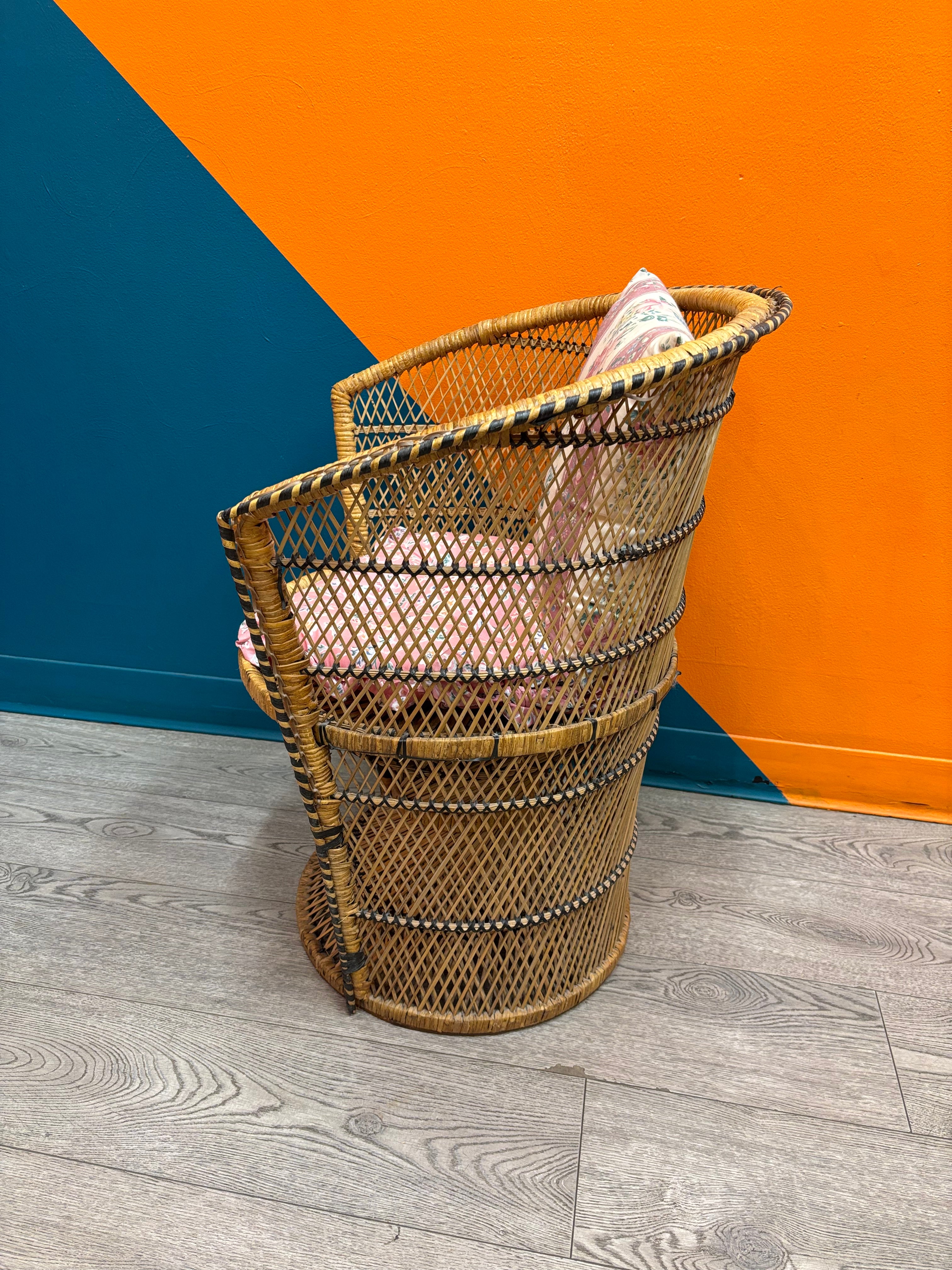 Wicker Chair with Cushion