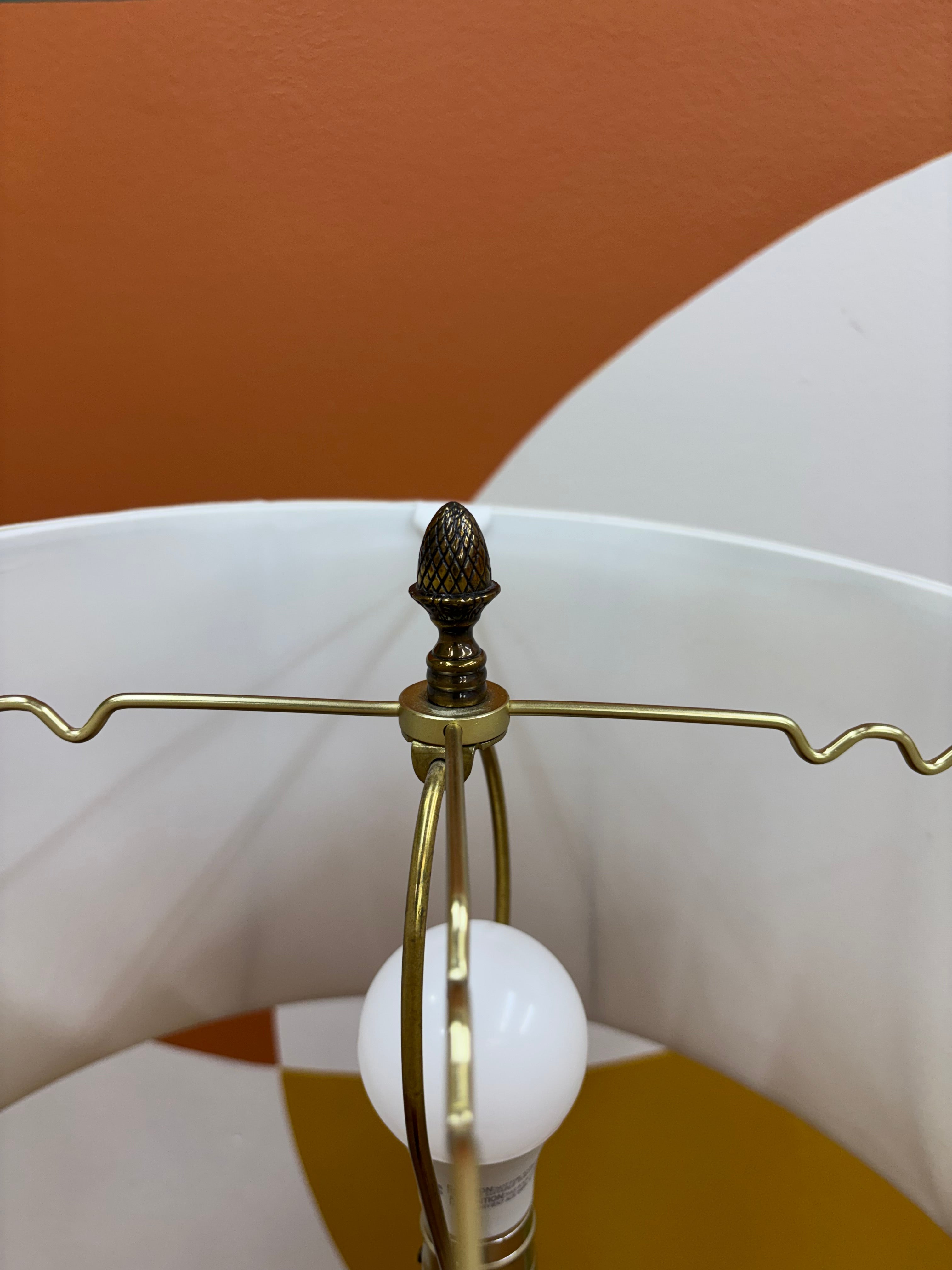 Floor Lamp with White Shade