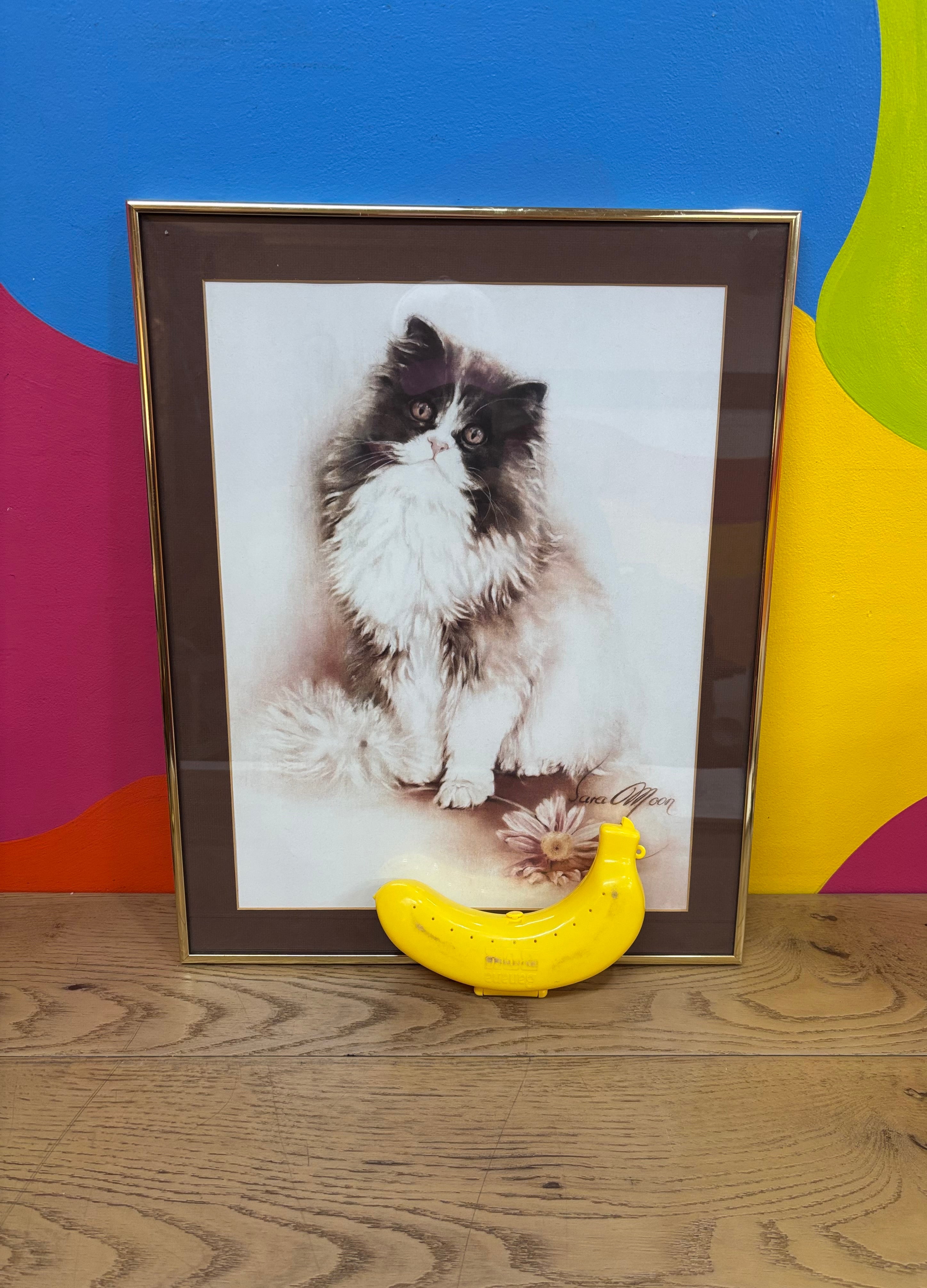 "Cat with Flower" by Sara Moon
