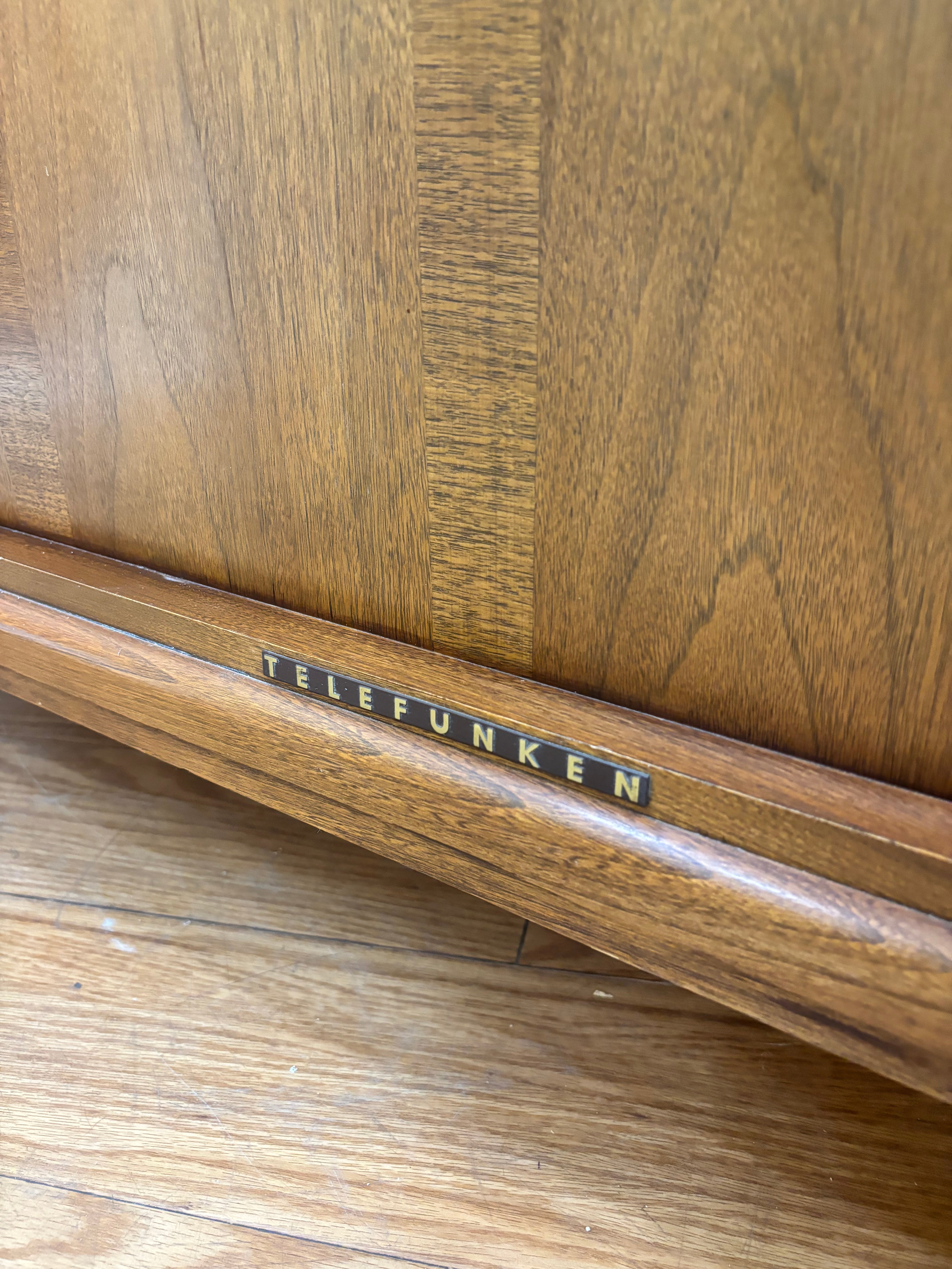 Telefunken Stereo Console Cabinet with Record Player