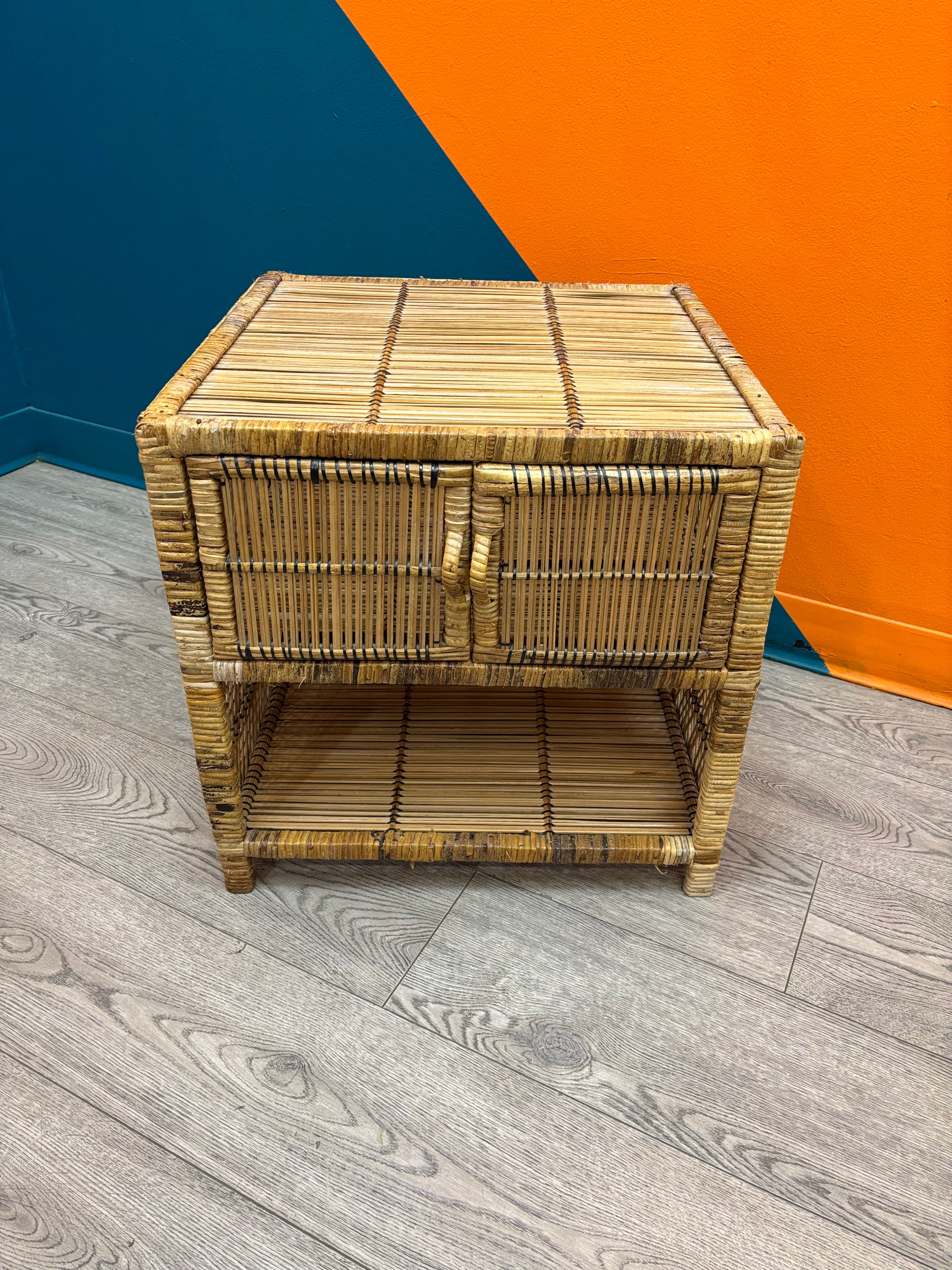 Wicker Nightstand