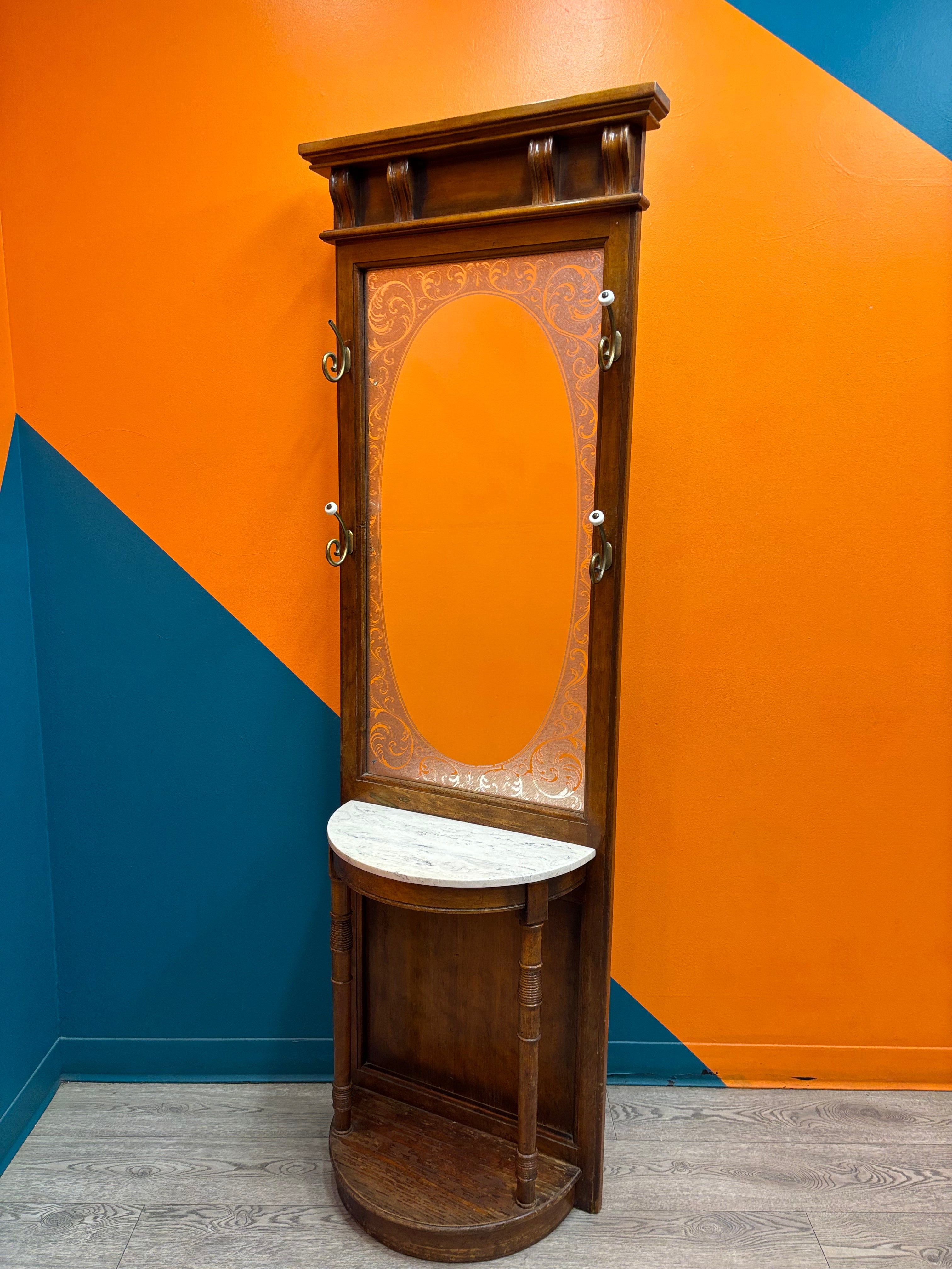 Hall Tree with Mirror