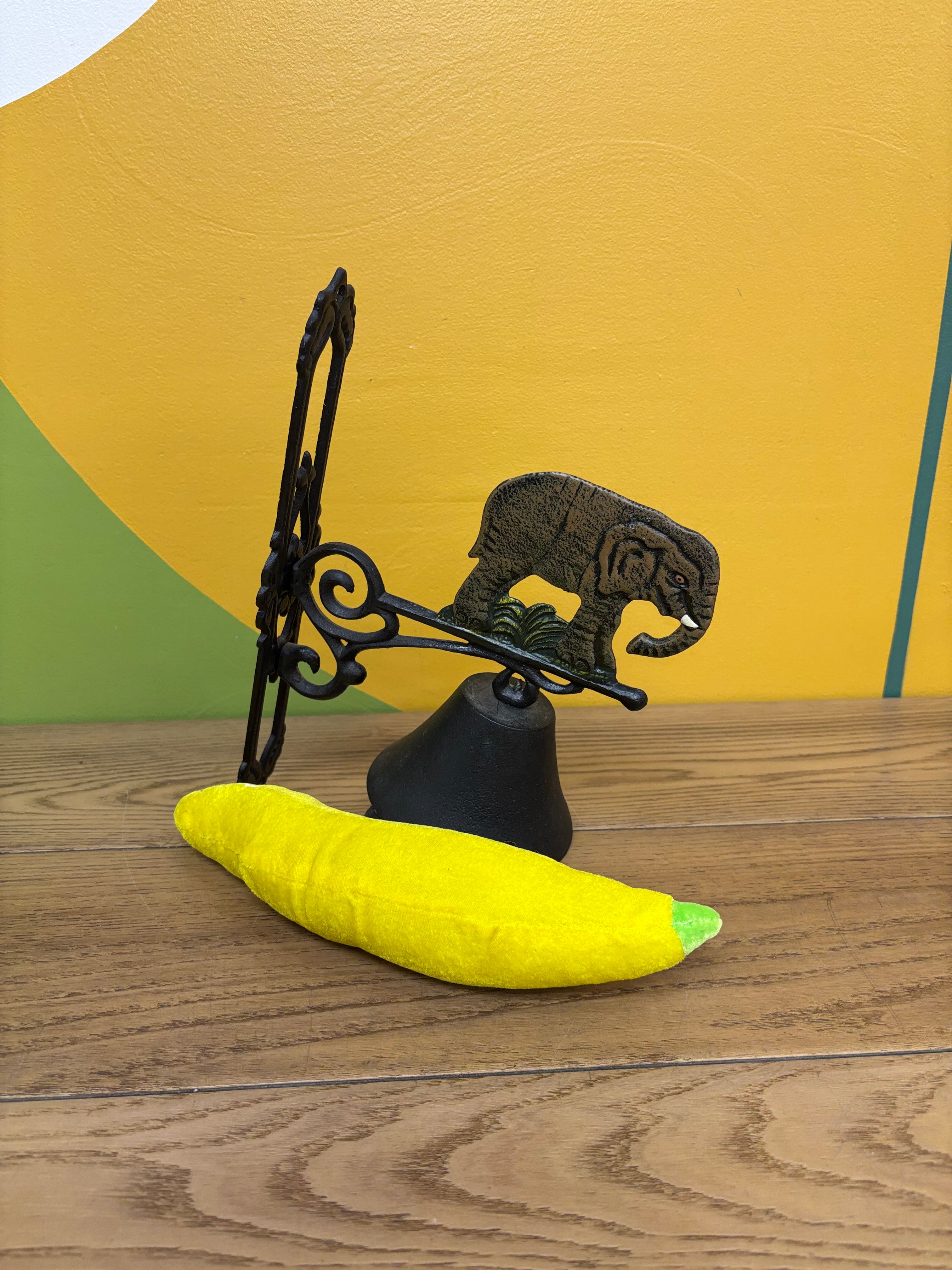 Cast Iron Elephant Wall Bell