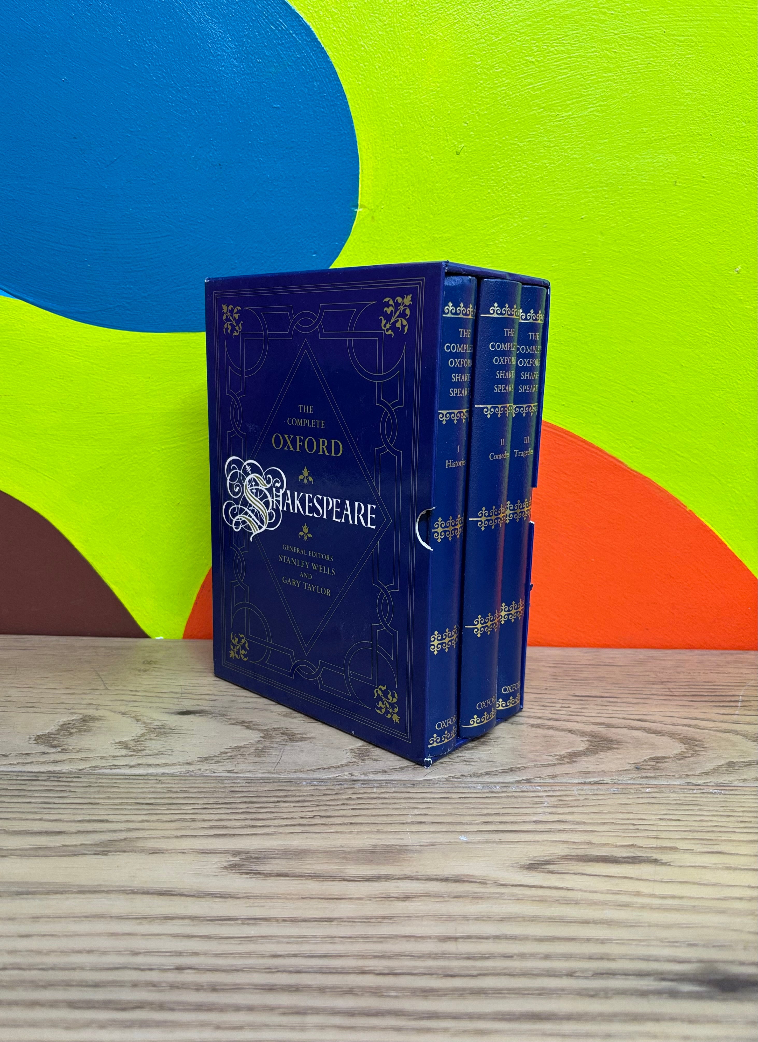 Complete Oxford Three Volume Box Set of Shakespeare