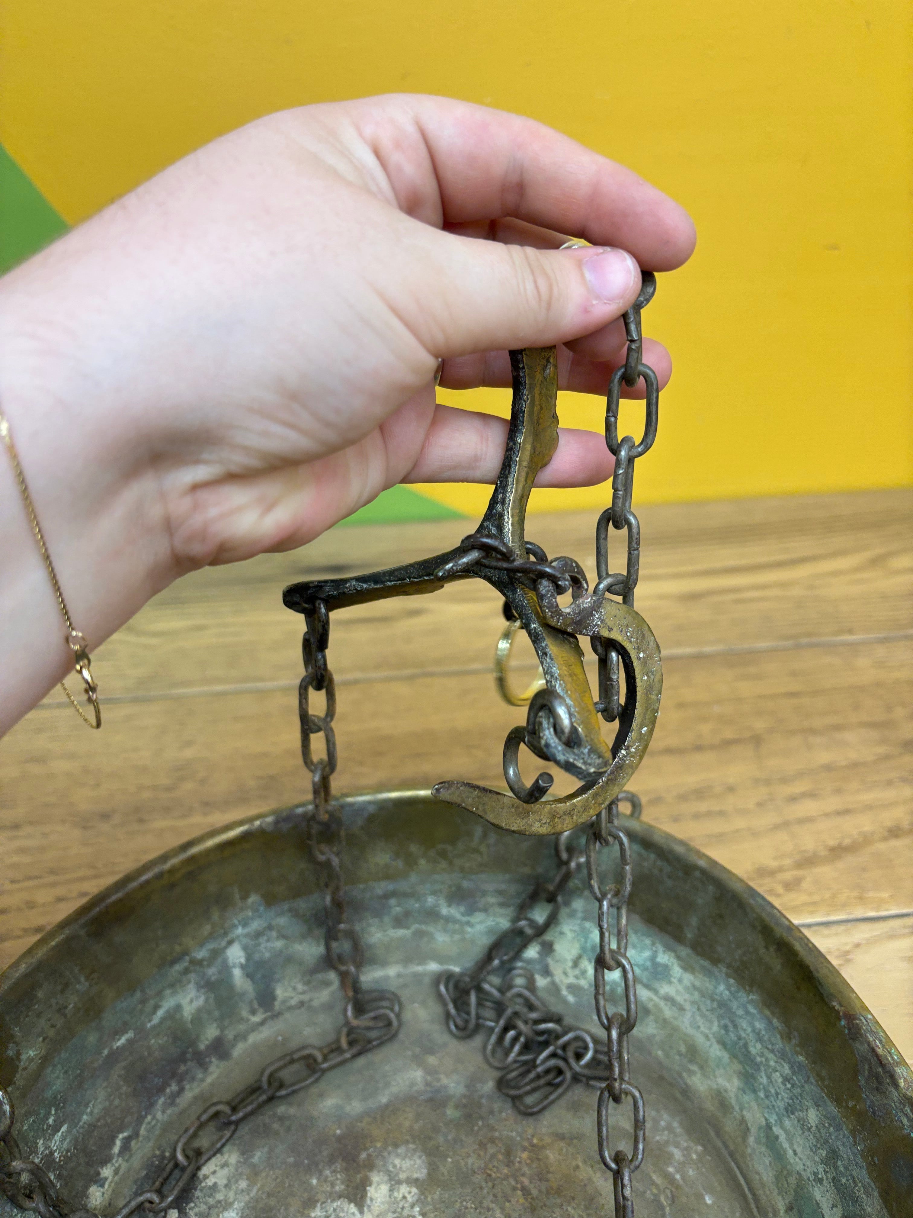 Brass Hanging Pan Scale