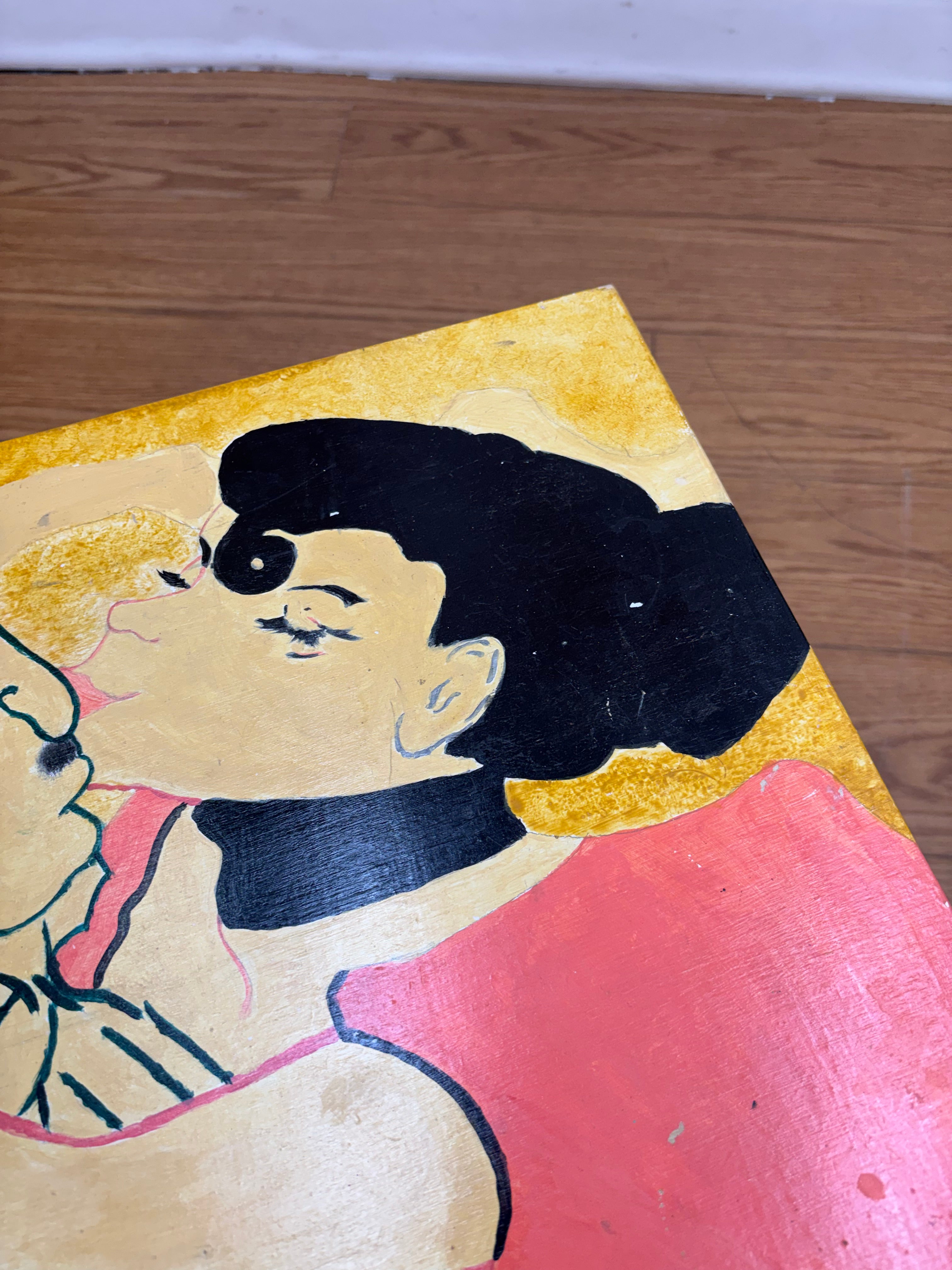 Small Hand Painted Side Table