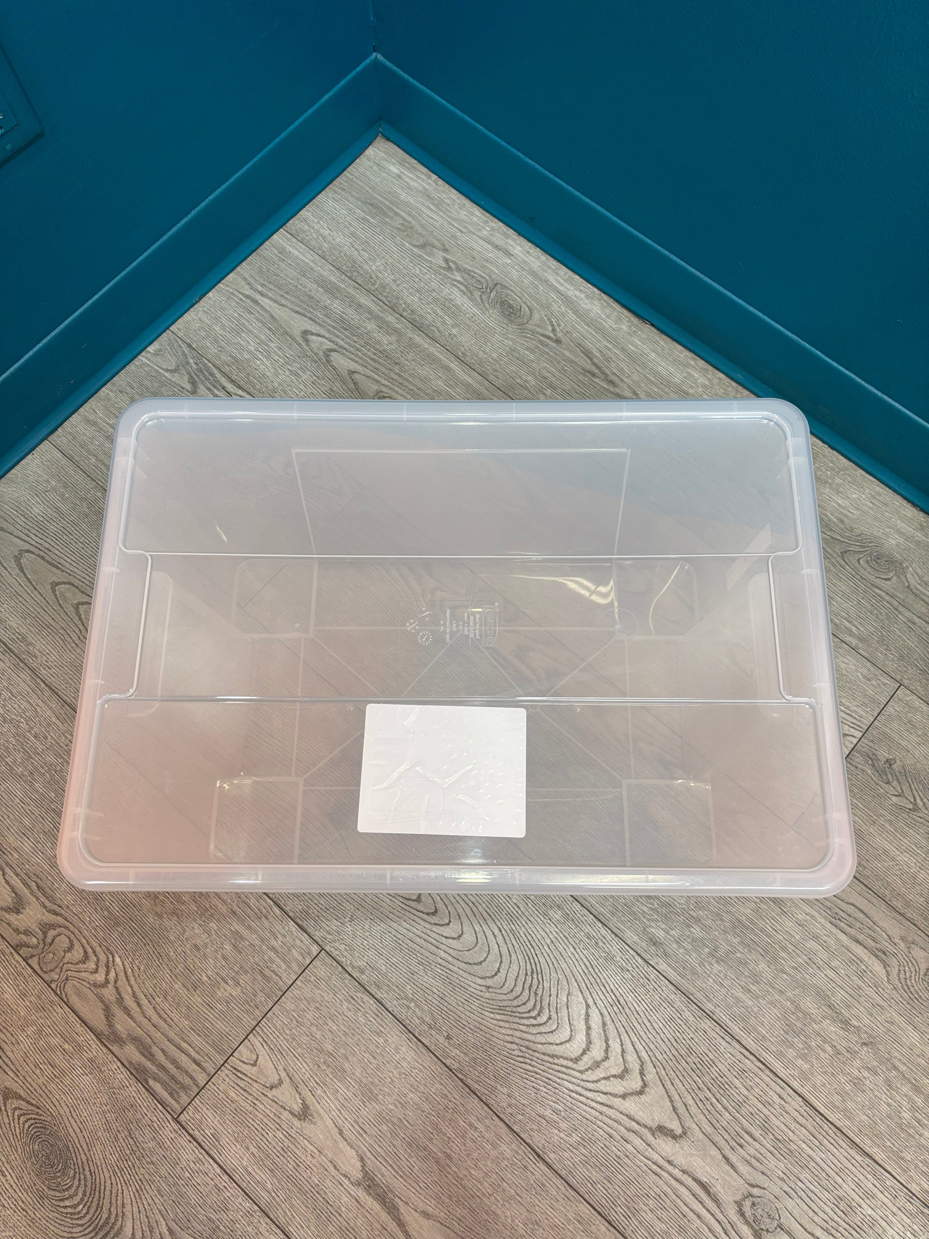 Clear Ikea Storage Bin (SAMLA)