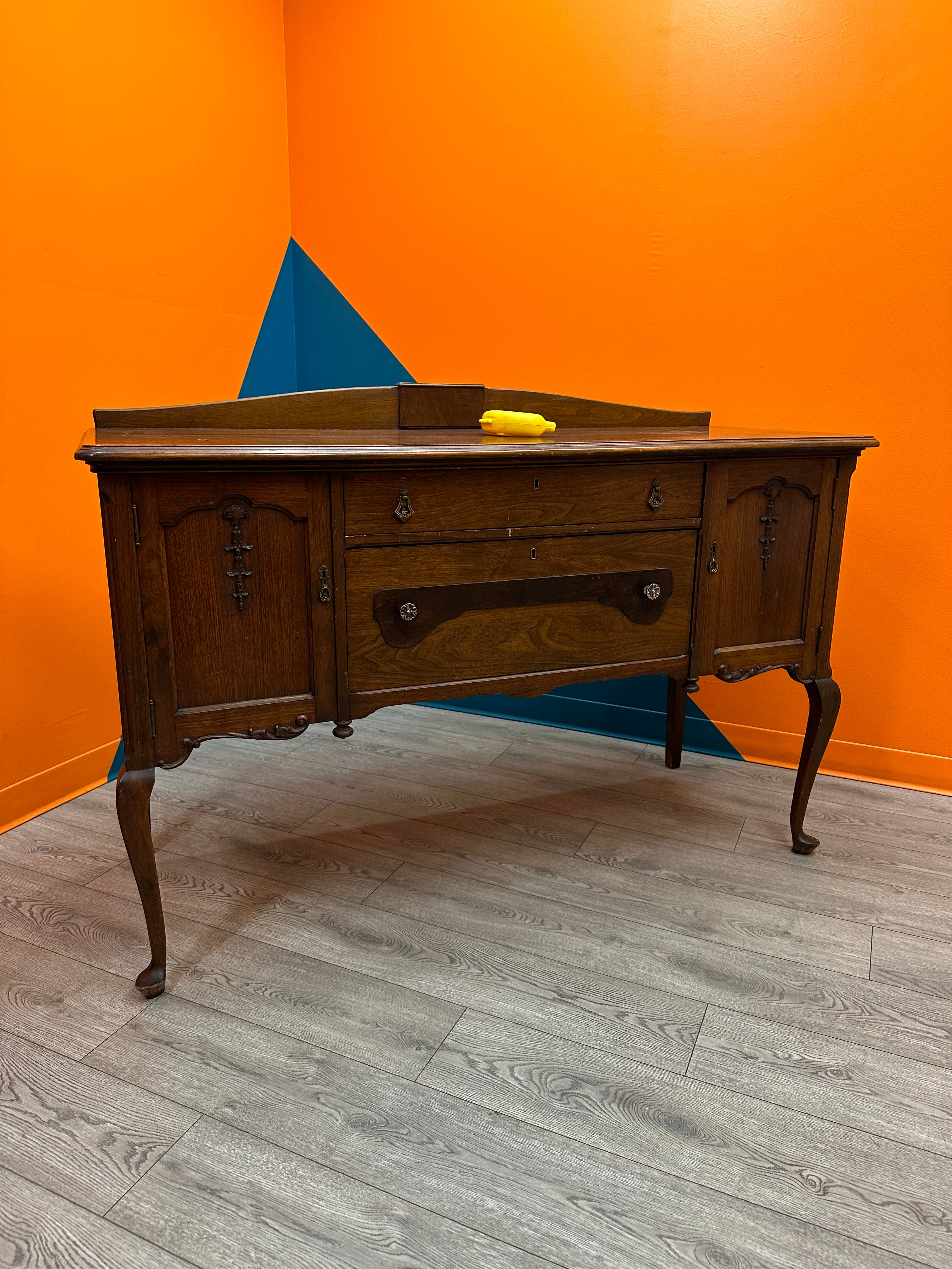 Dark Brown Wooden Dresser