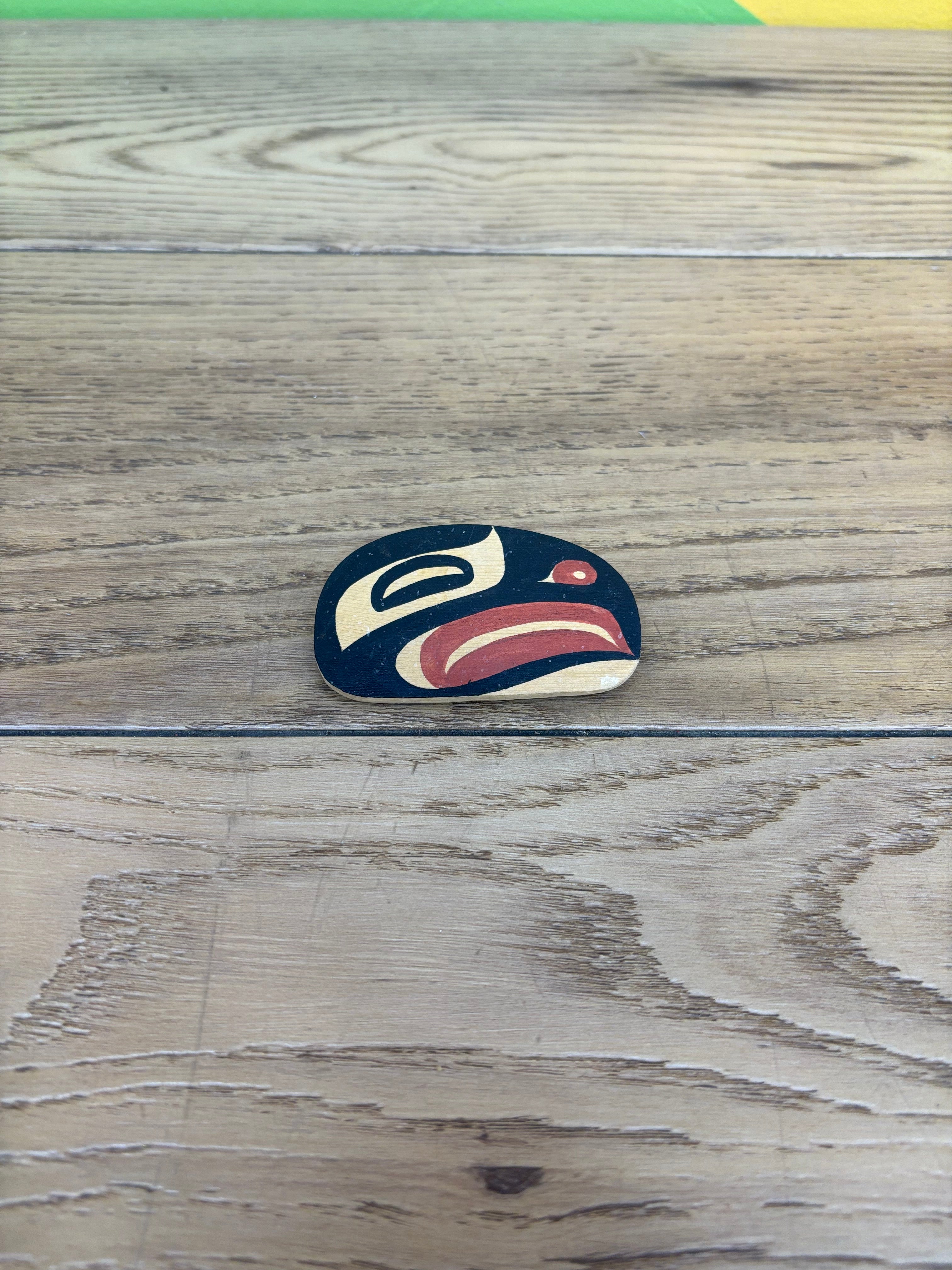Kwagiuth Eagle Wood Brooch