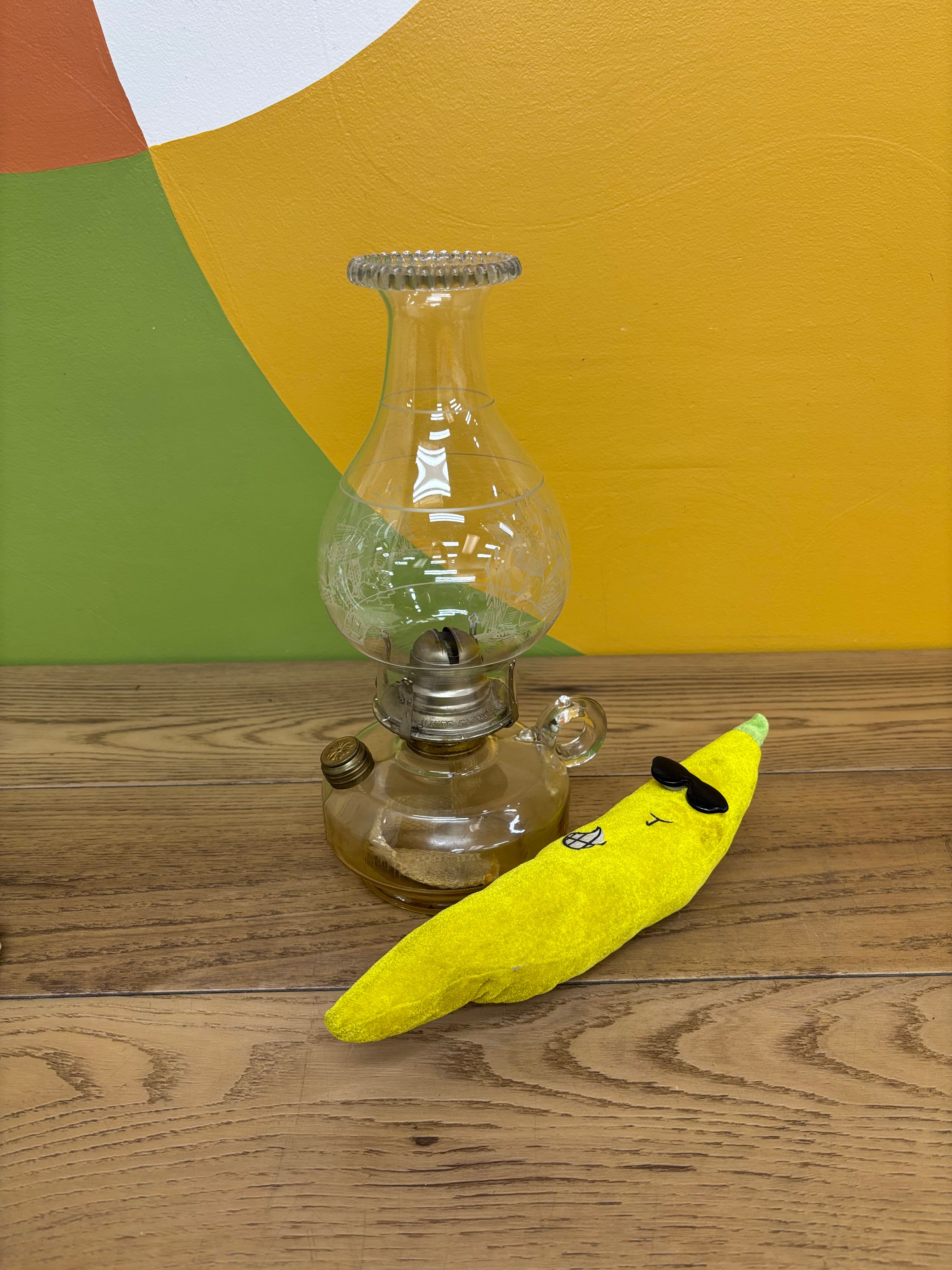 Small Glass Oil Lamp
