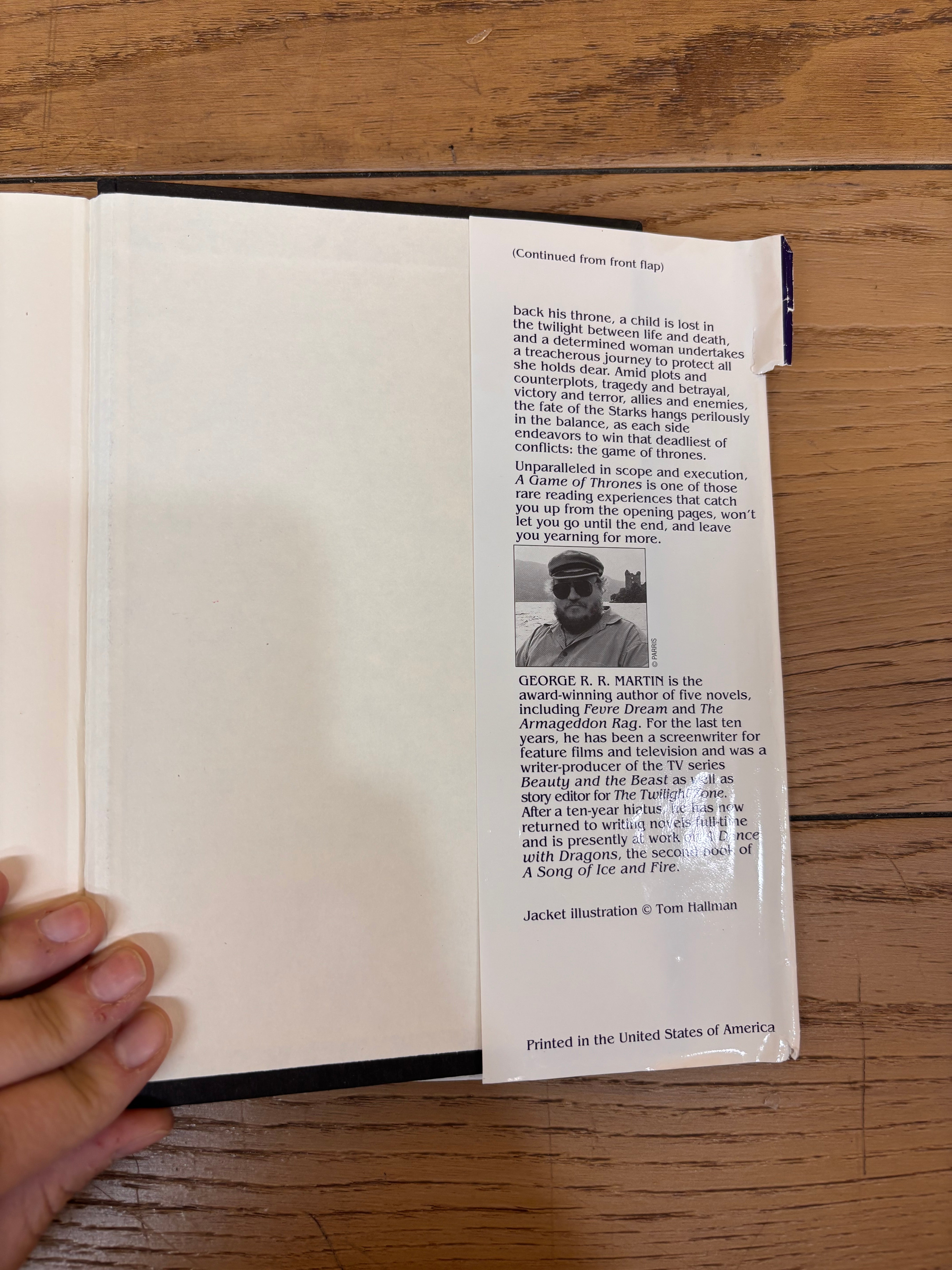 A Game of Thrones 1996 Book Club Edition Hardcover Book