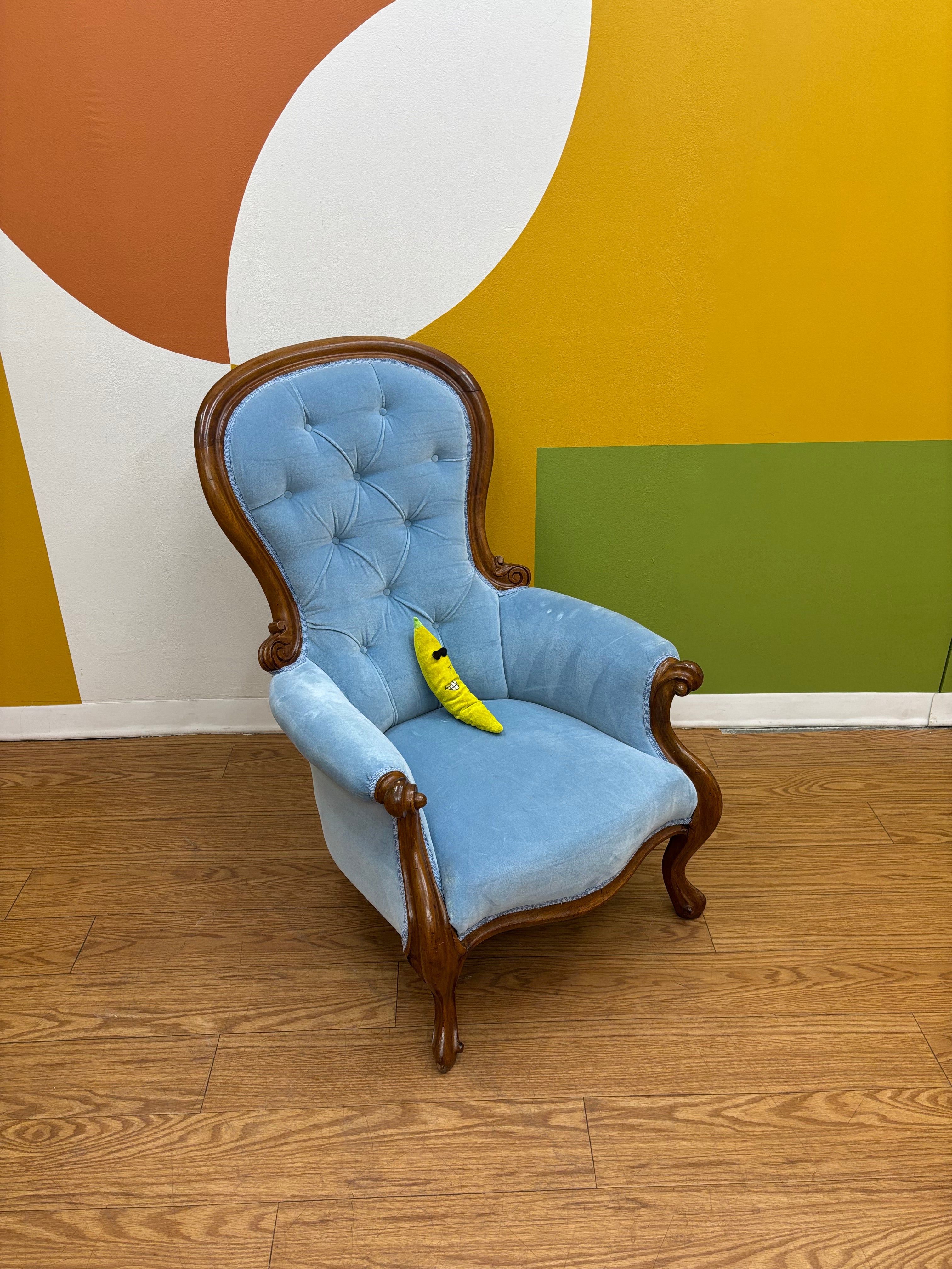 Baby Blue Accent Chair