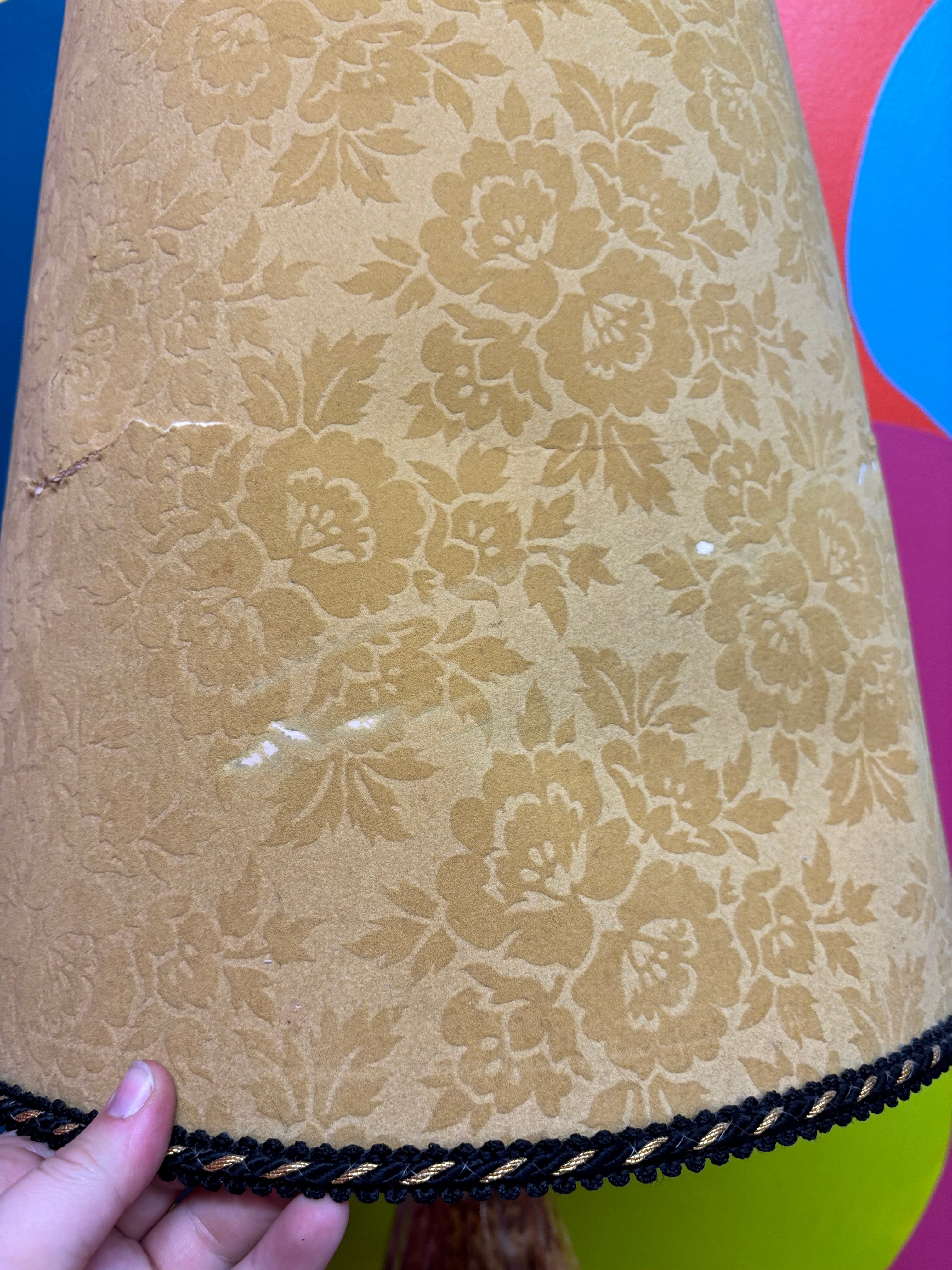 Yellow Pottery Style Lamp