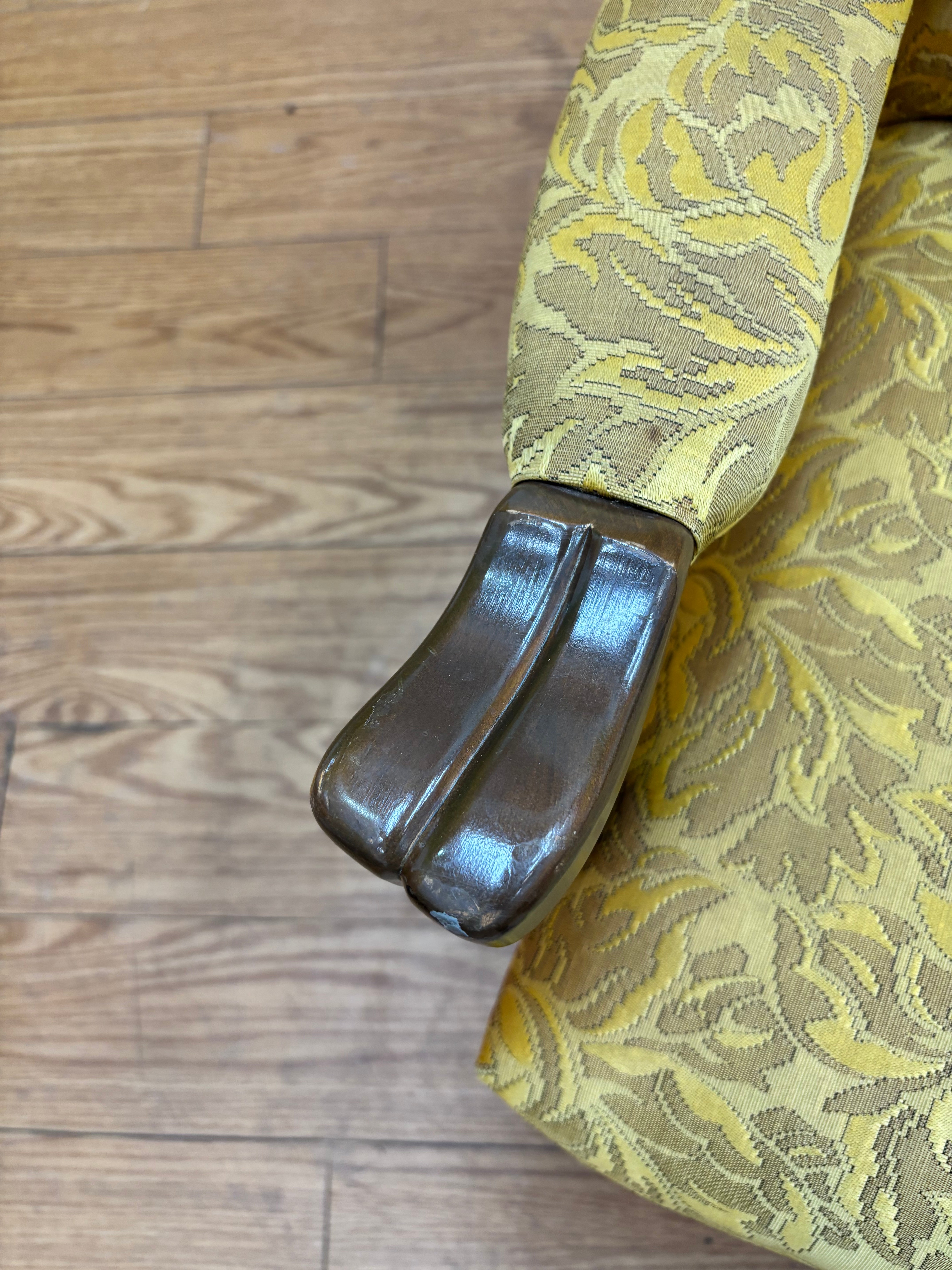 Yellow Swivel Rocking Chair