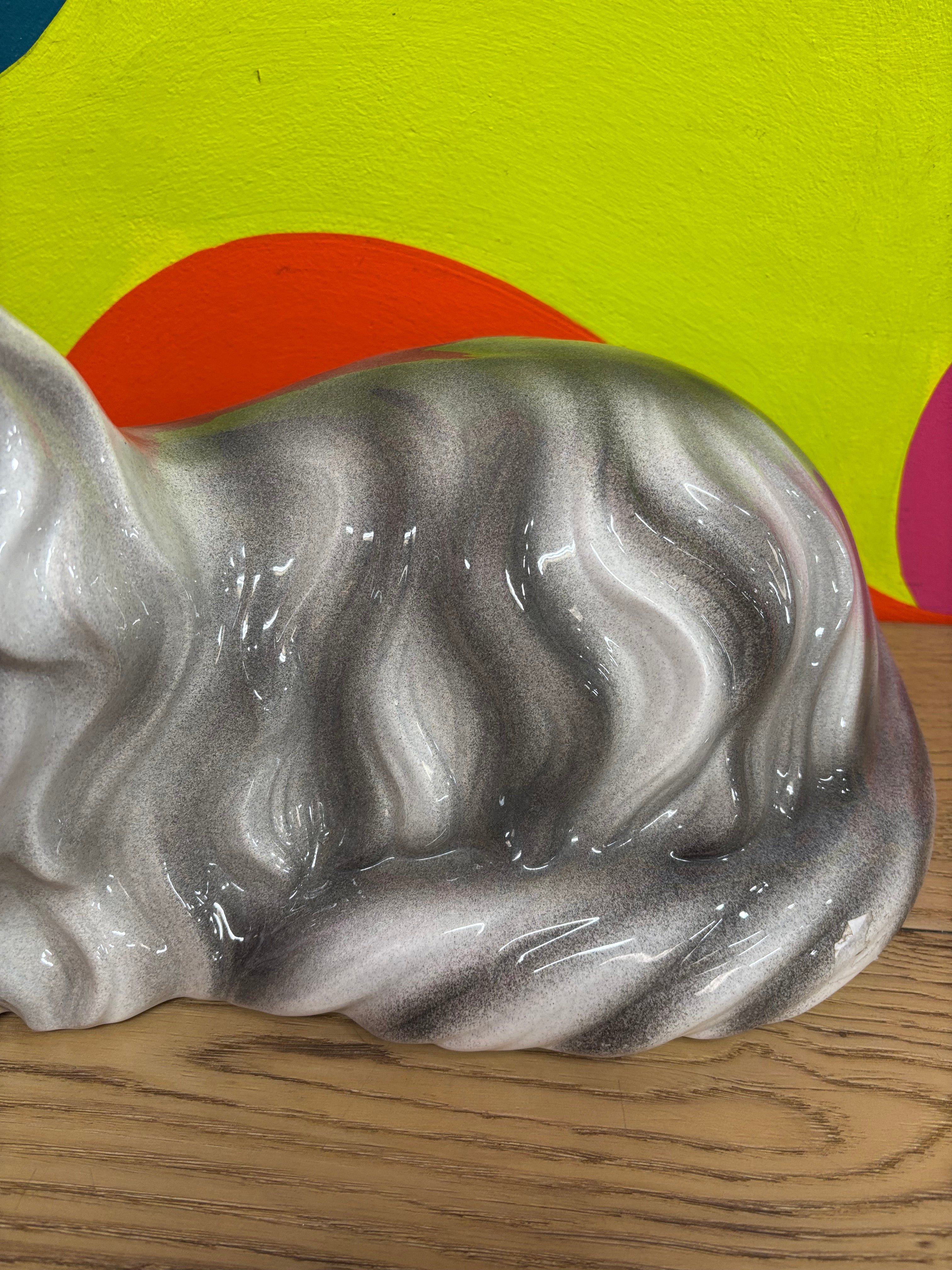Ceramic Persian Cat Statue