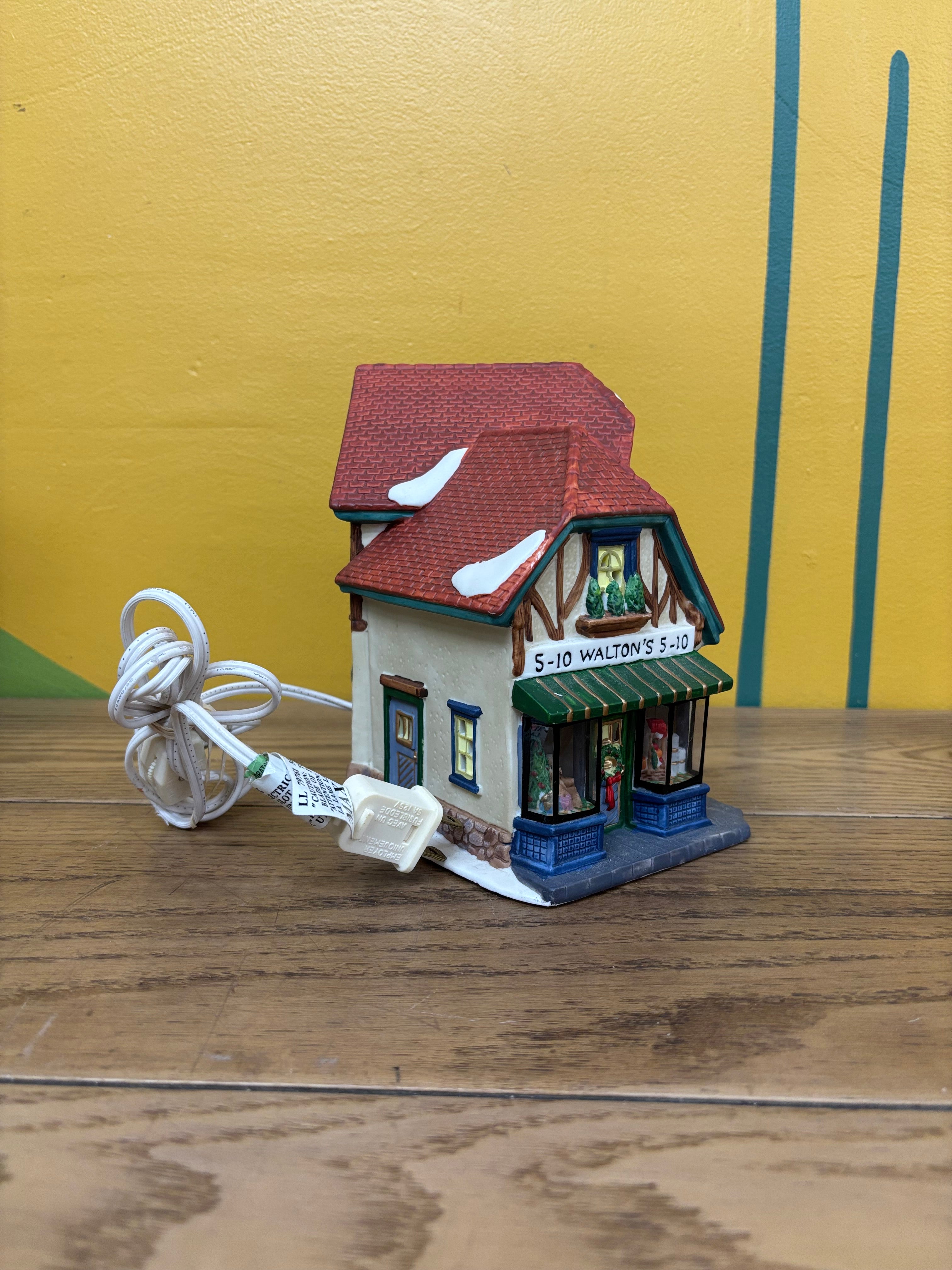 Holiday Time Walton's 5 & 10 Light Up Building