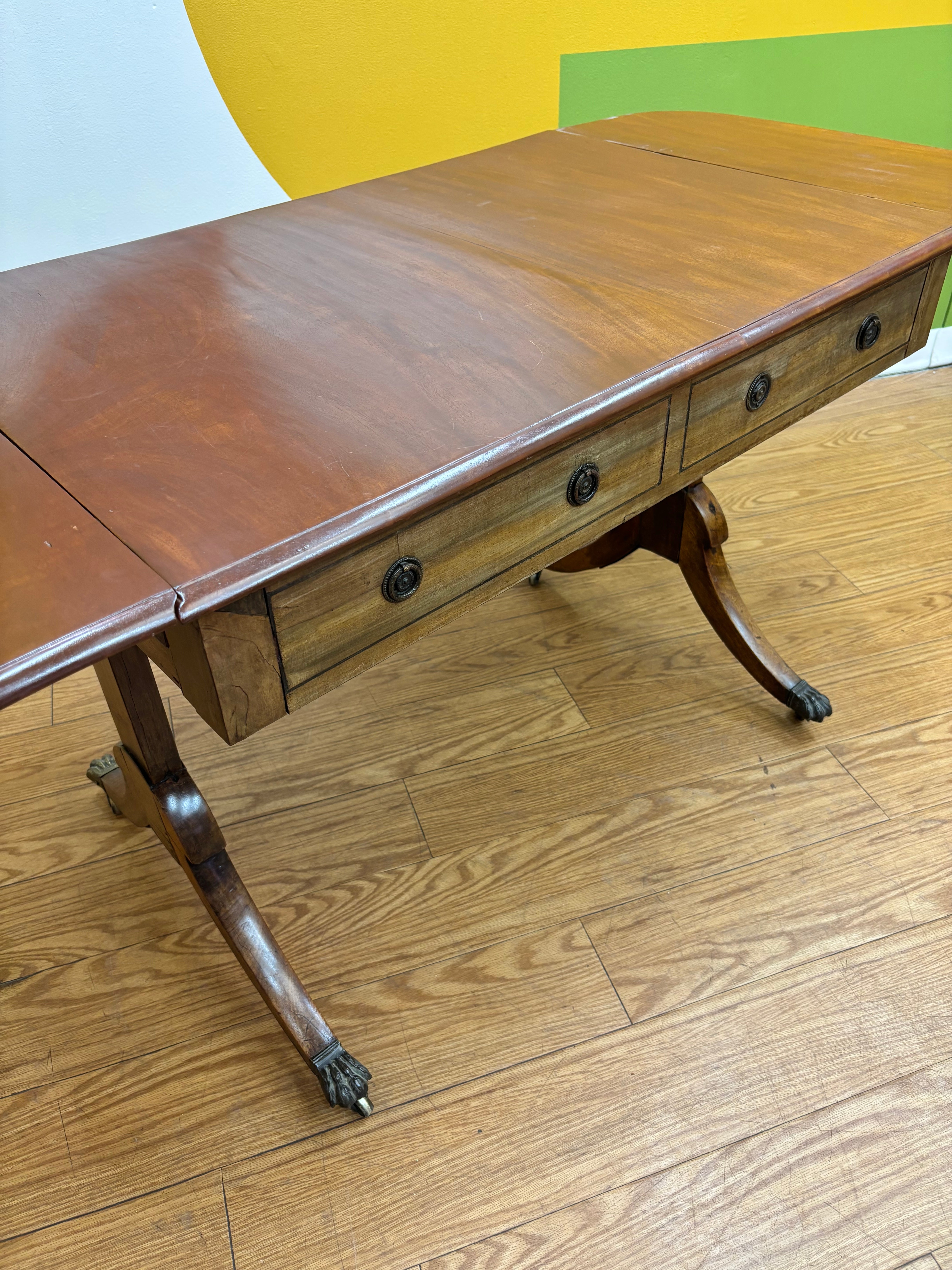 Drop-Leaf Sofa Table