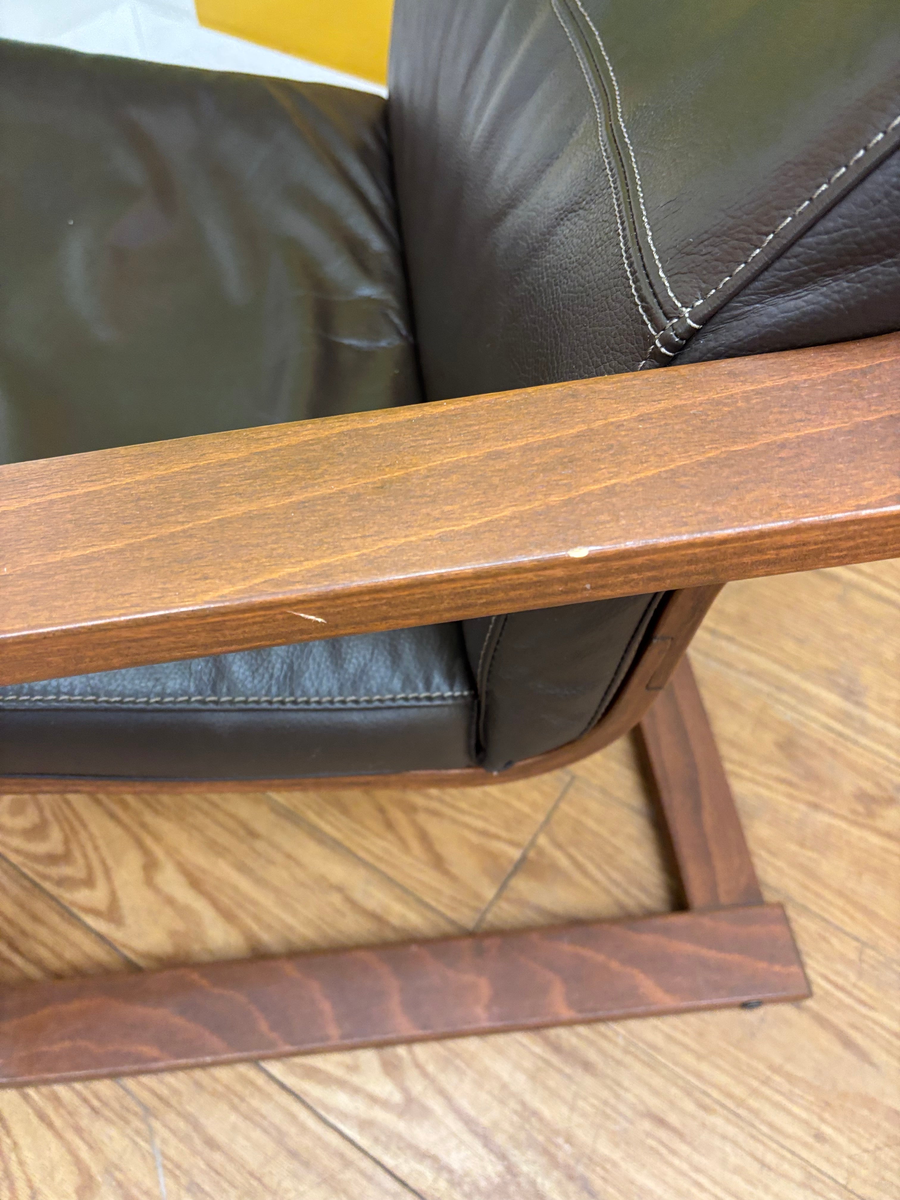 IKEA POANG Leather Chair
