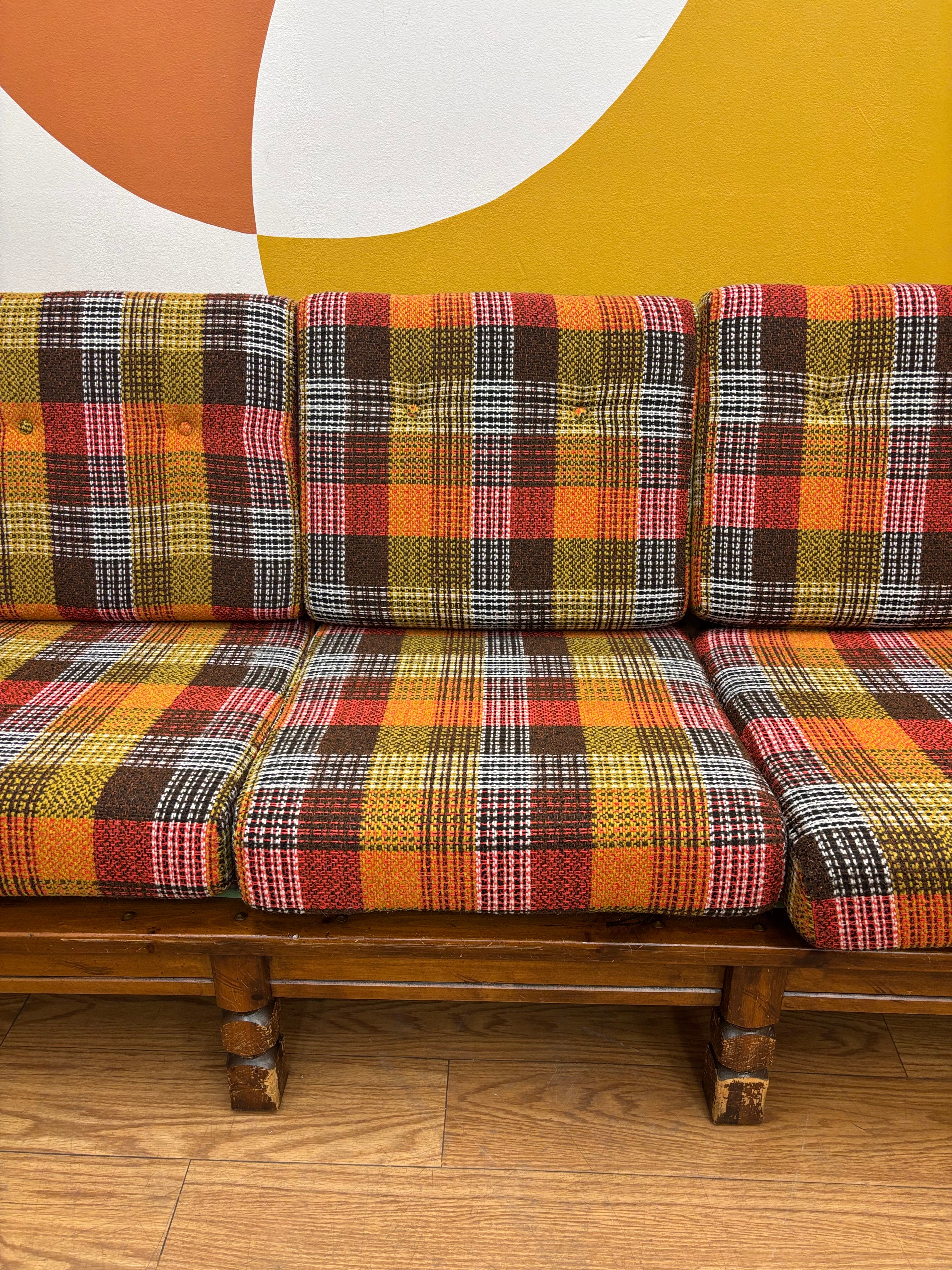 Plaid Sofa