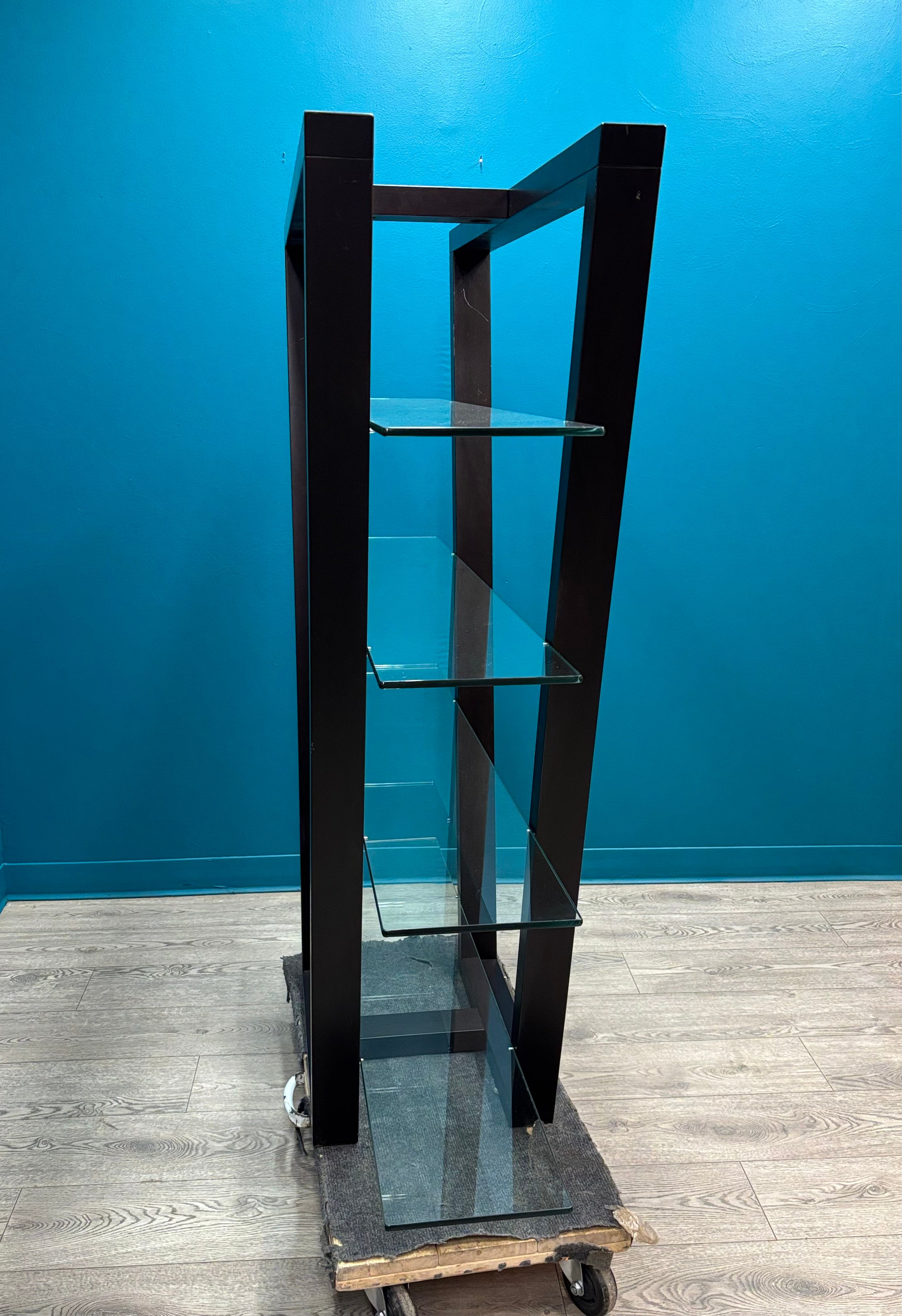 Black Glass Display Shelf