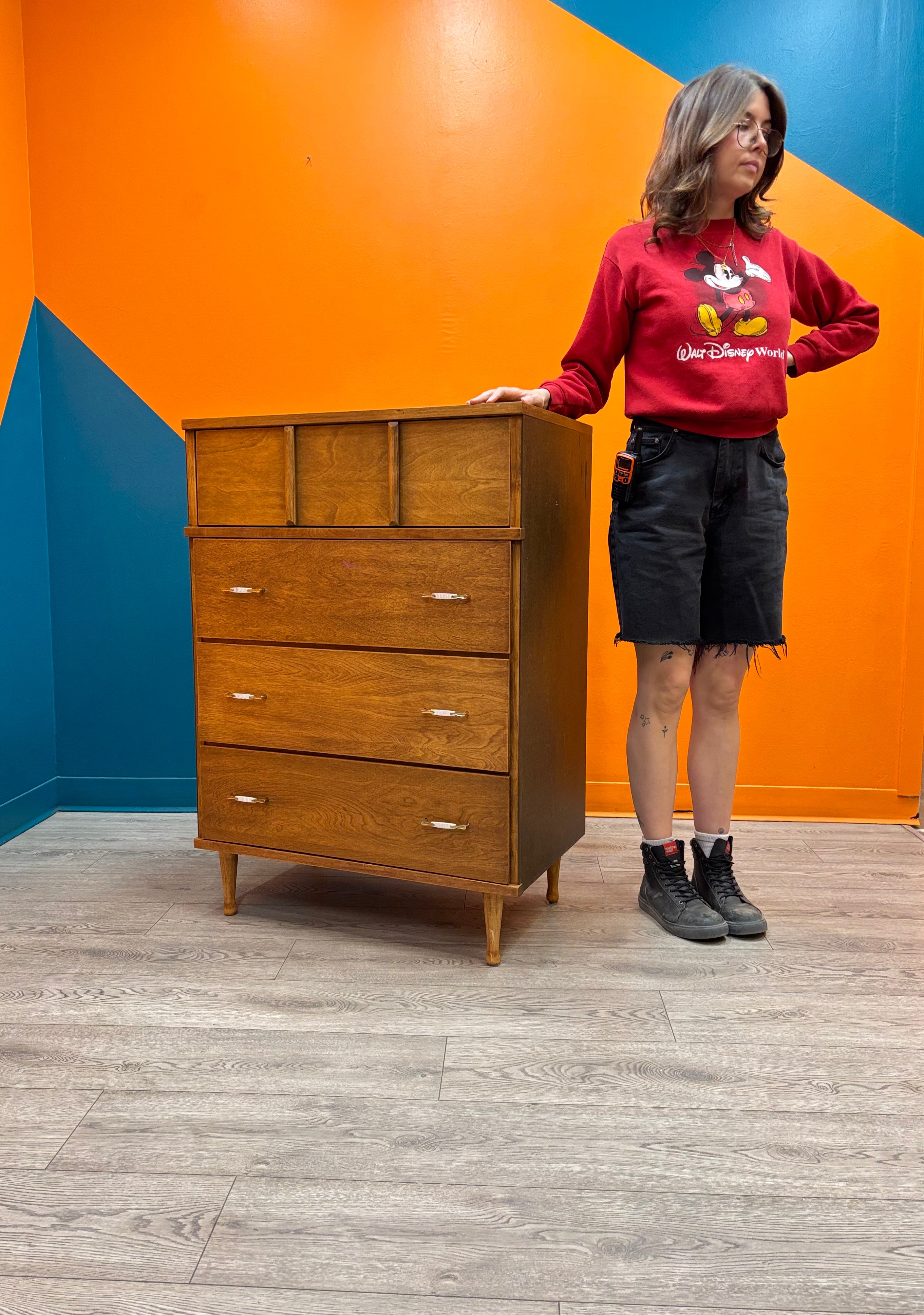 Wood 4 Drawer Dresser (J.W Kilgour & Bro.)