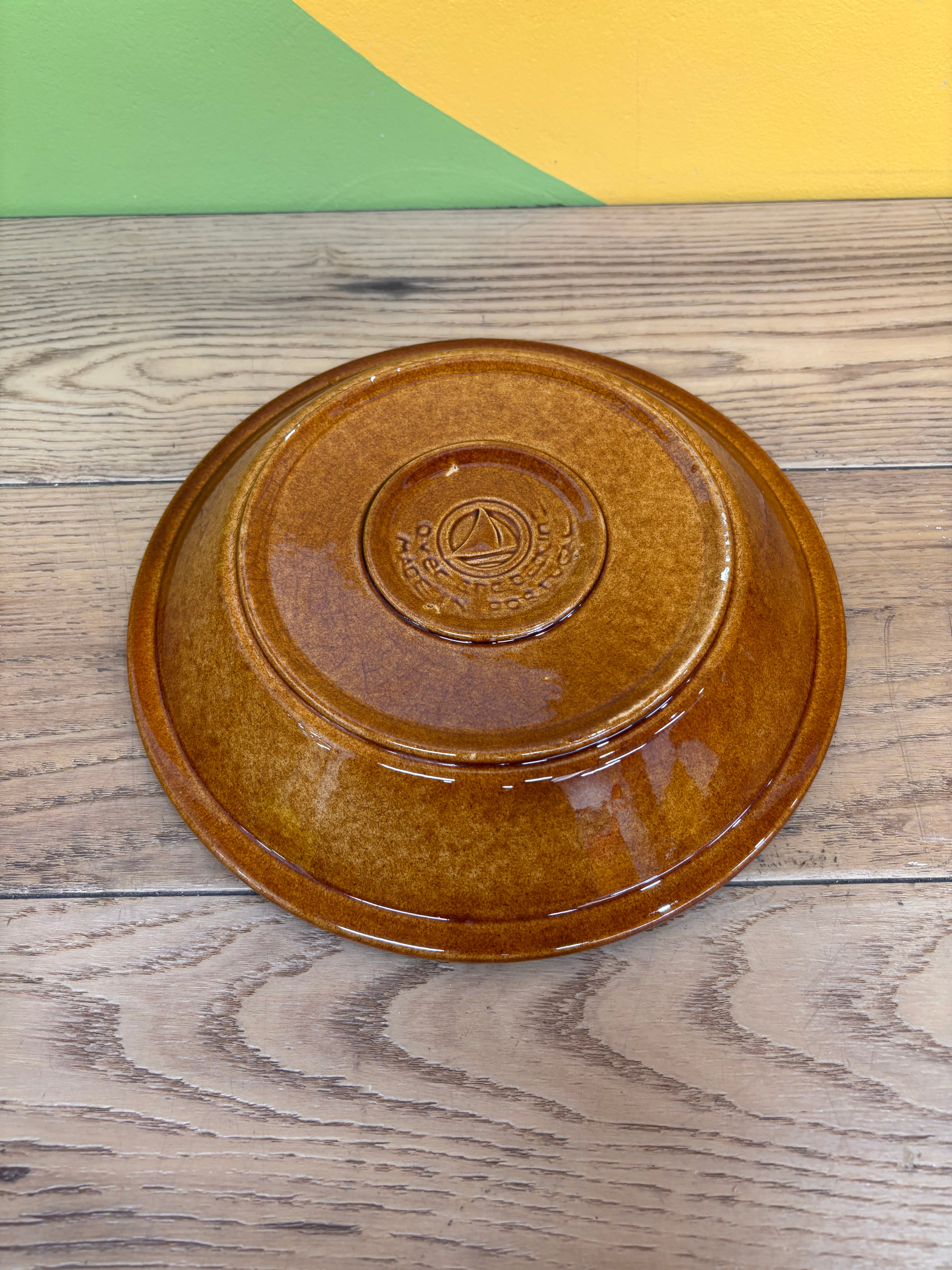 Ceramic Pumpkin Pie Dish