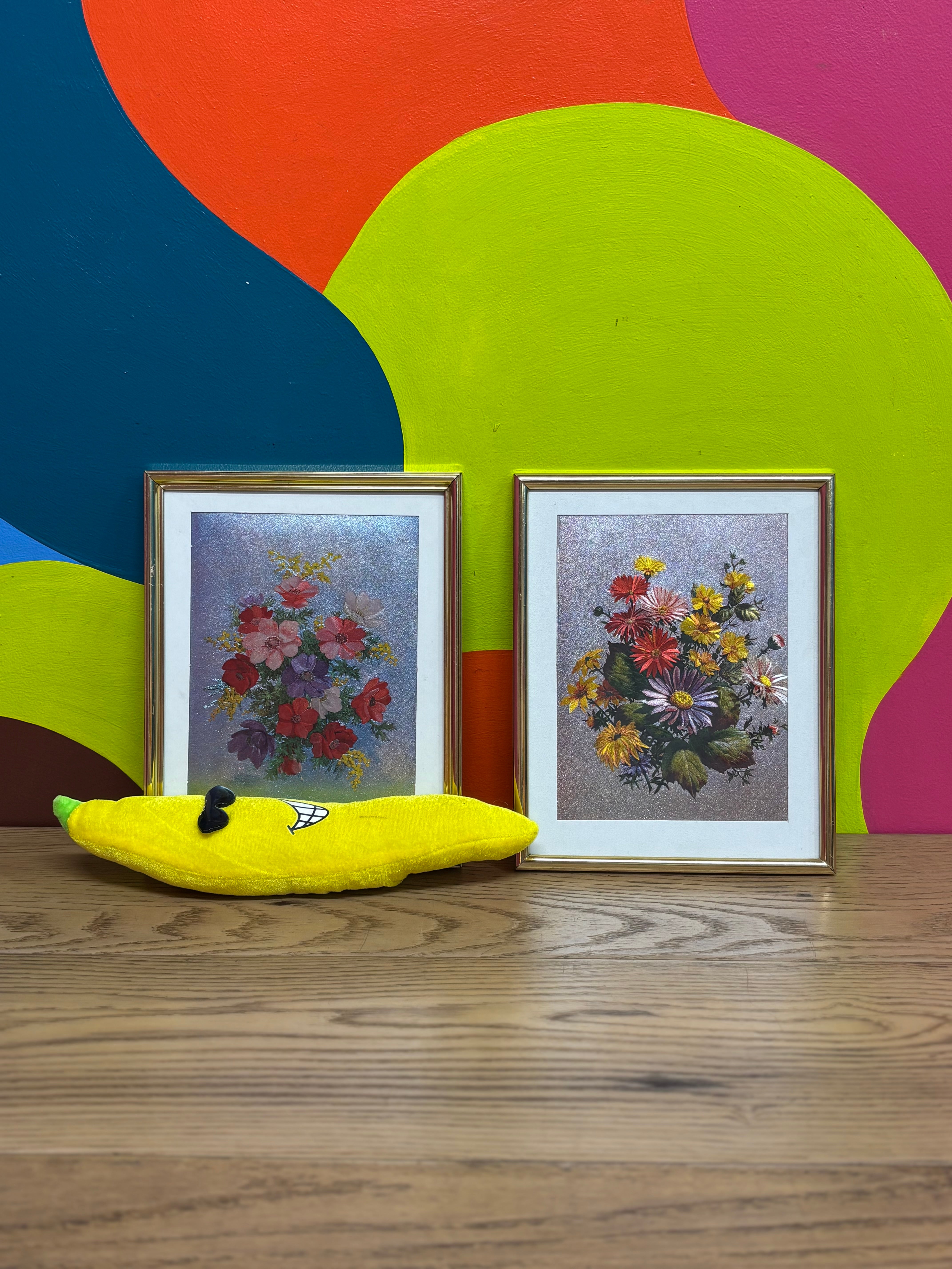 Set of 2 Floral Framed Photos