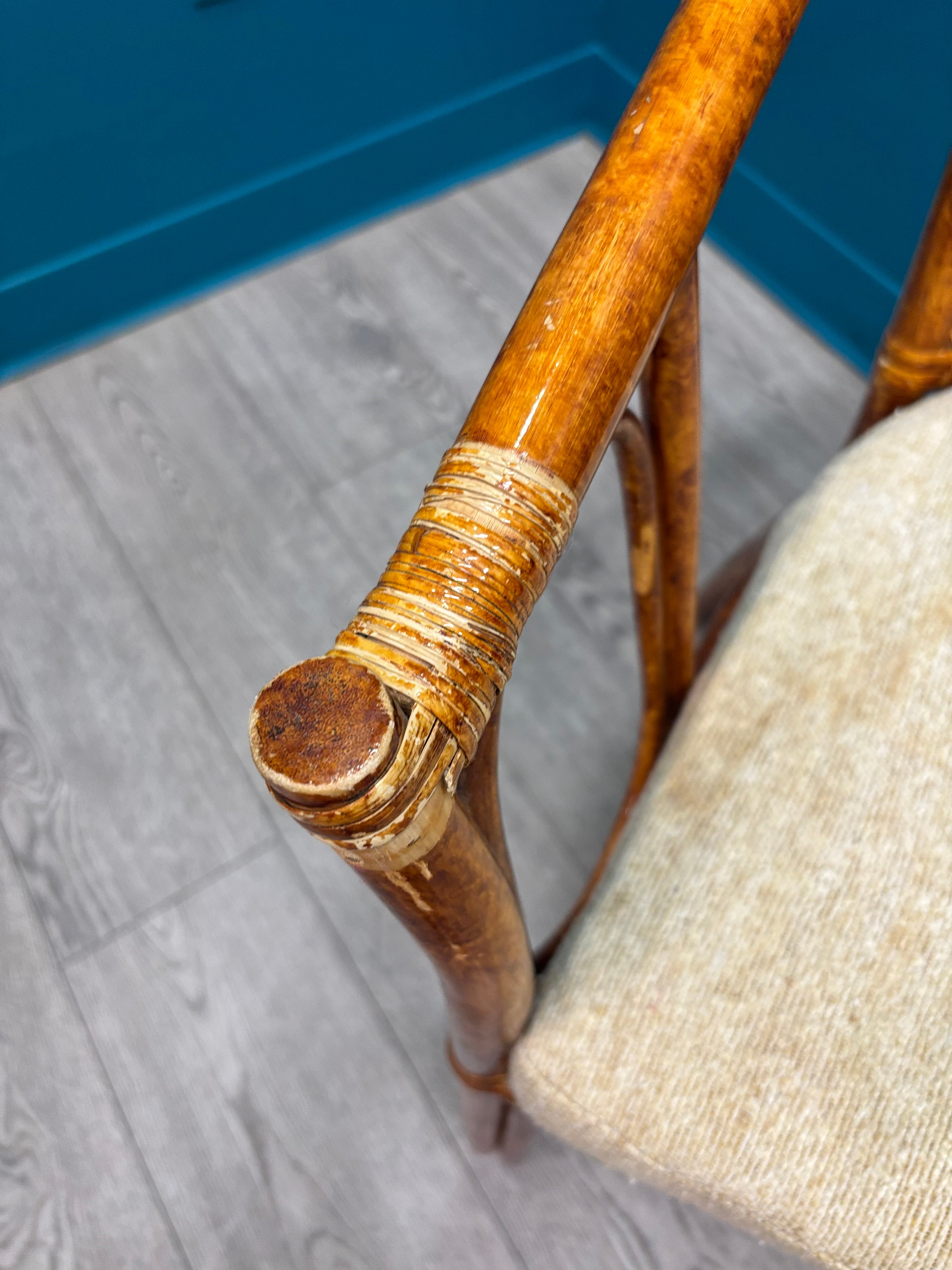 Barrel Shaped Rattan Chair